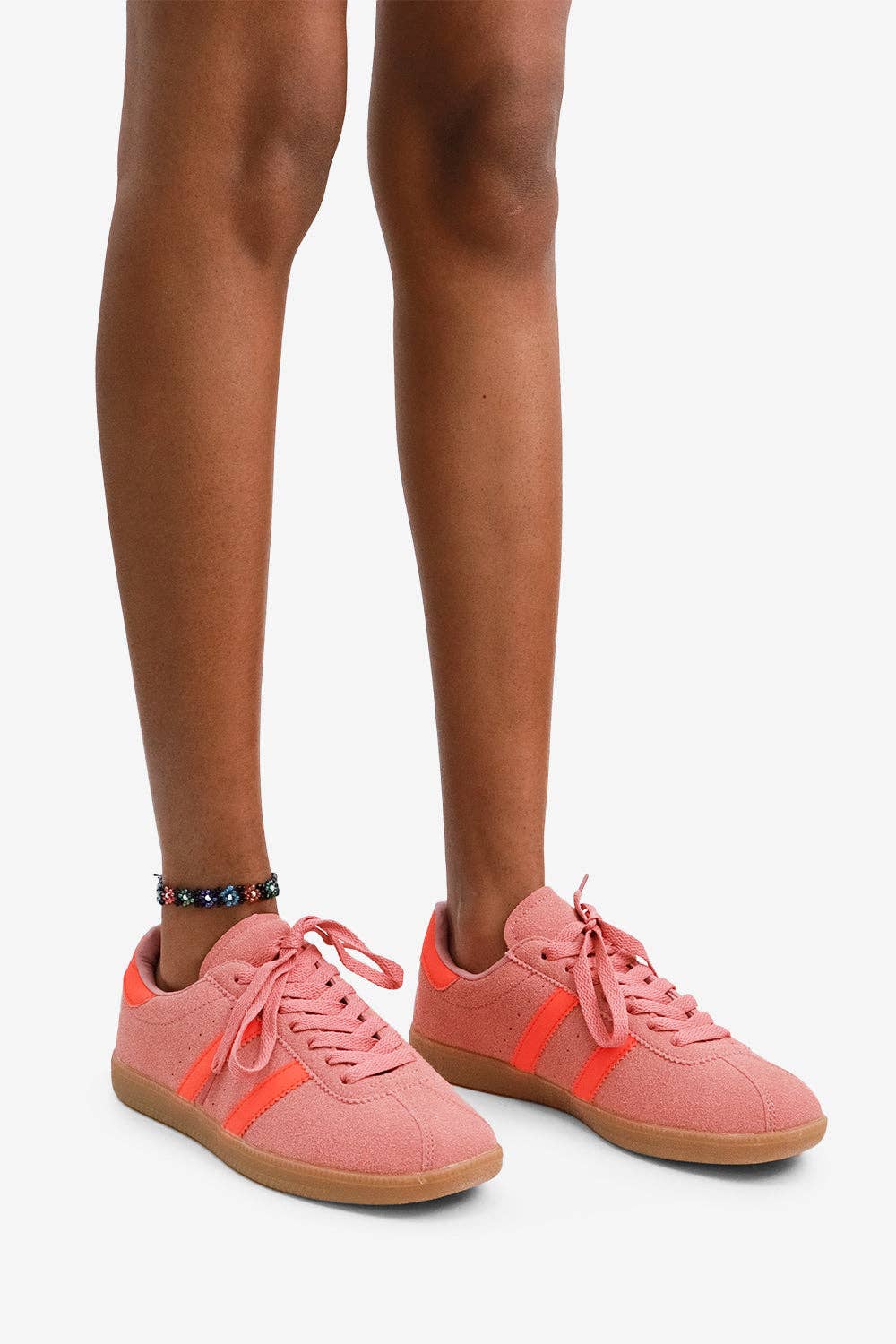 HUCKLE -Tennis Sneaker w/ Contrast Striping, in Bold Colors