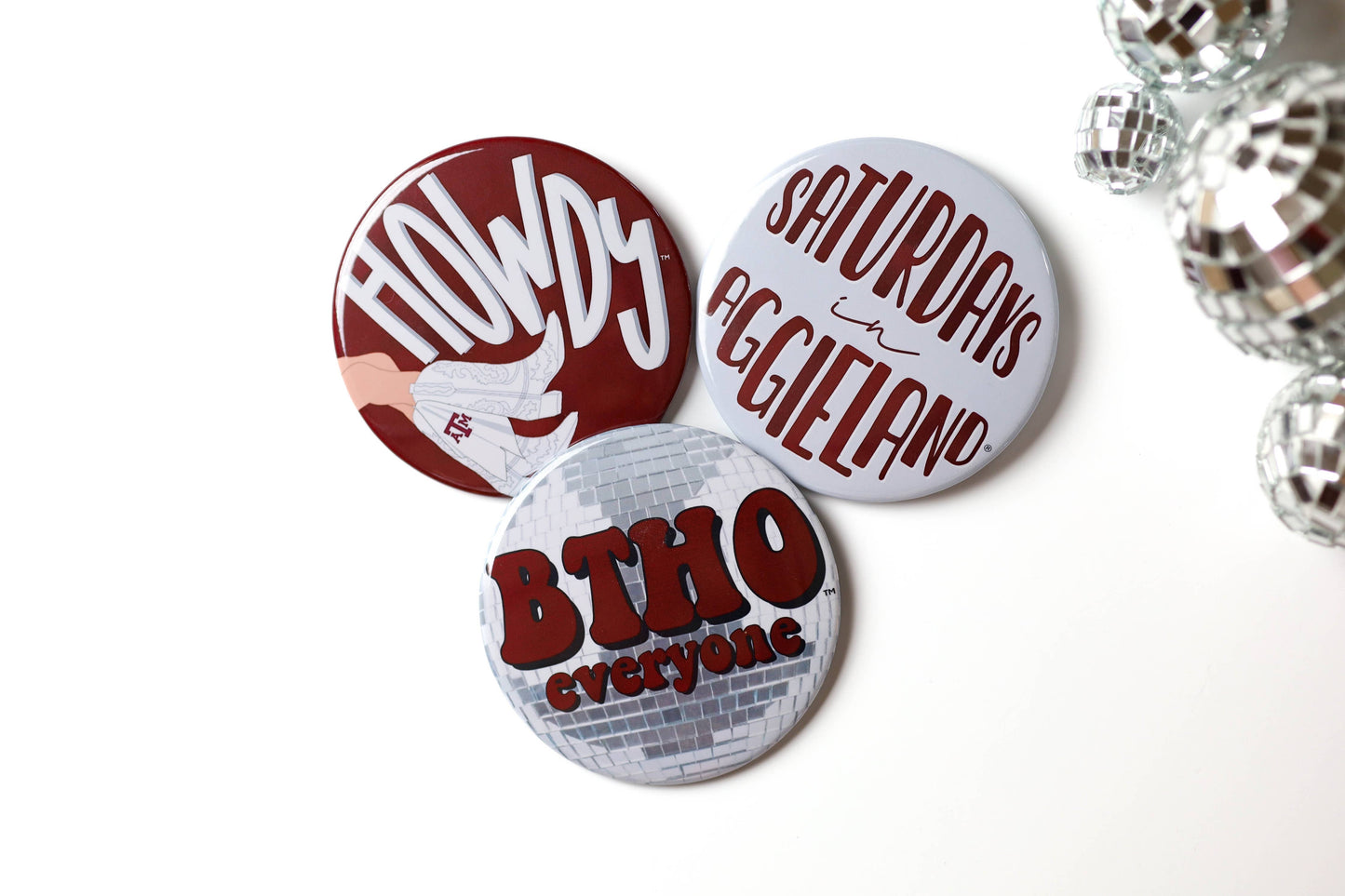 Texas A&M Game Day Buttons | Gameday Pins