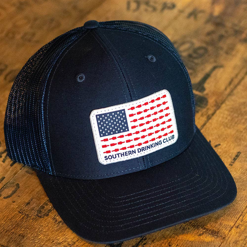 Red White and Booze Snapback Hat