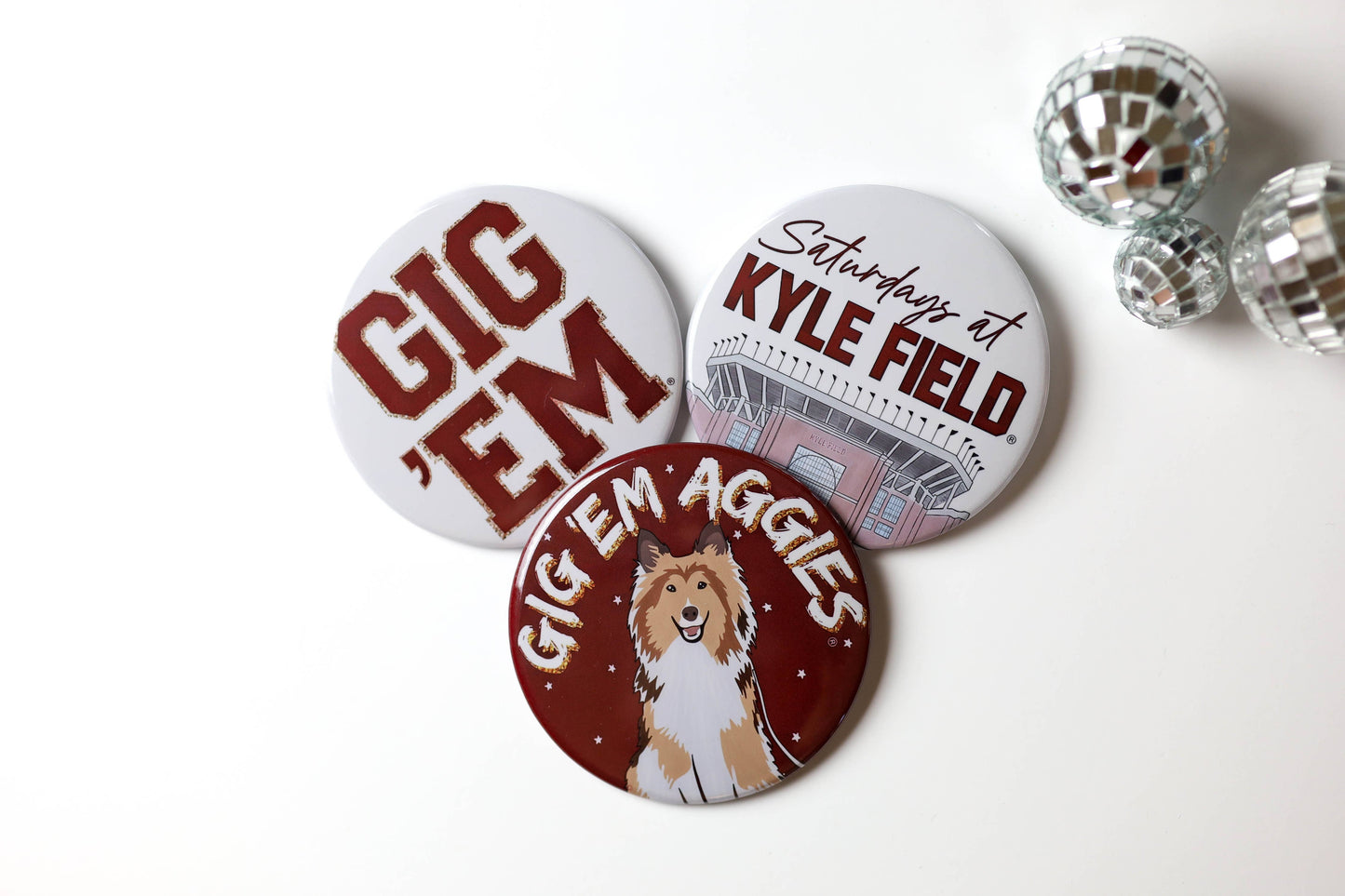 Texas A&M Game Day Buttons | Gameday Pins