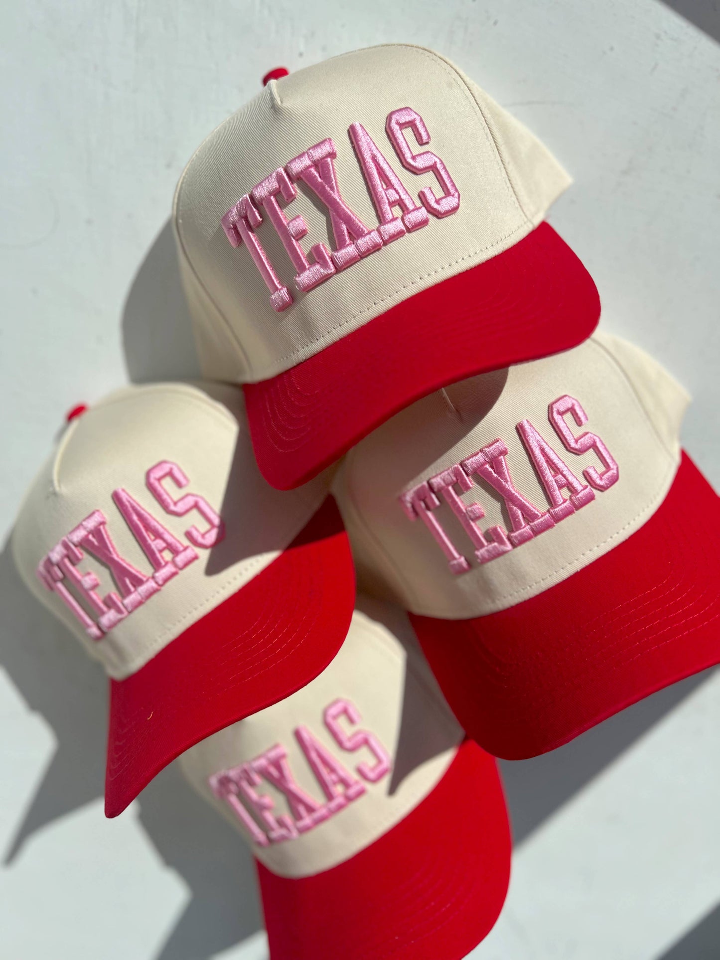 TEXAS Shade Of Pink Vintage Trucker Hat