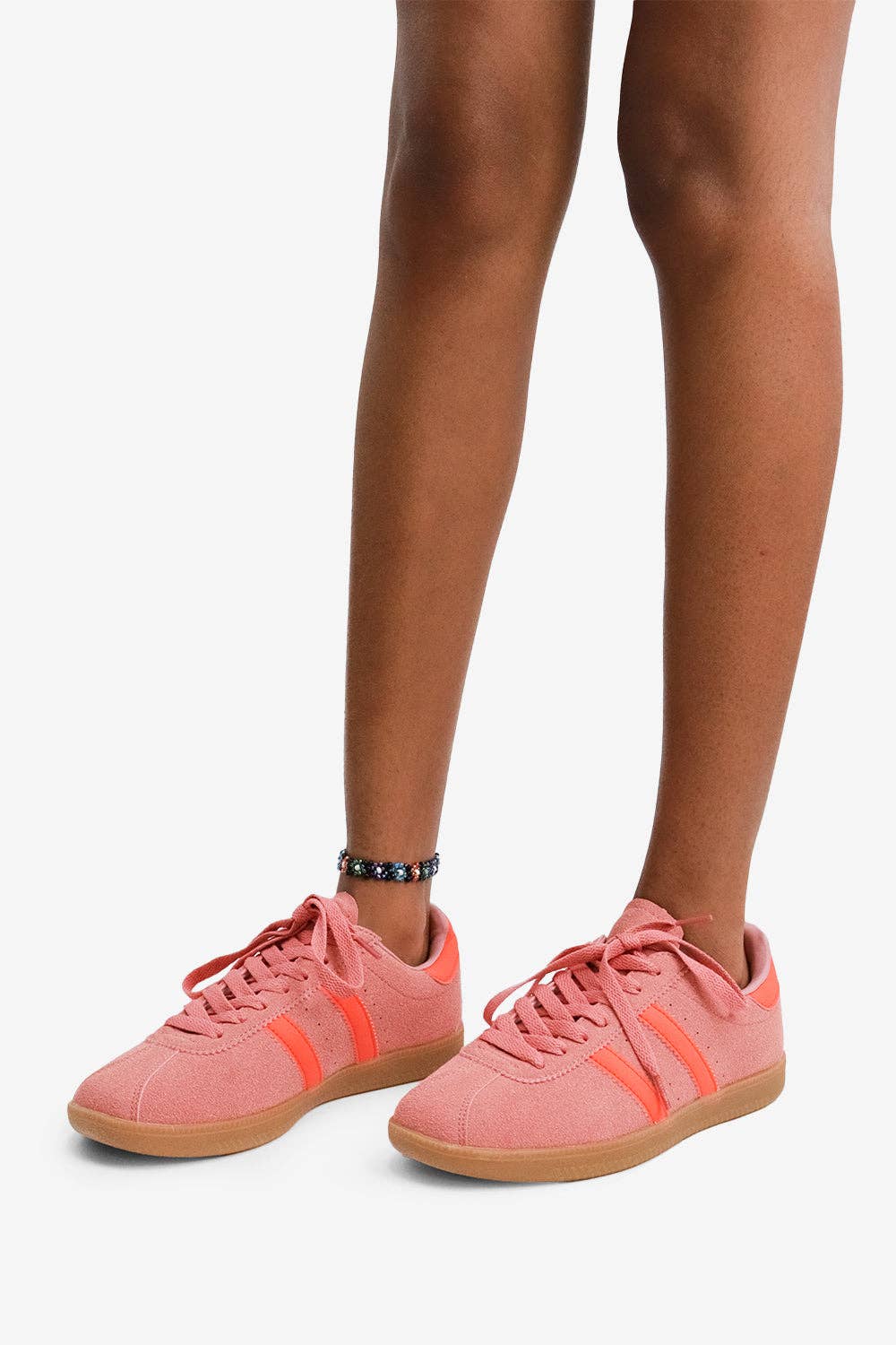 HUCKLE -Tennis Sneaker w/ Contrast Striping, in Bold Colors