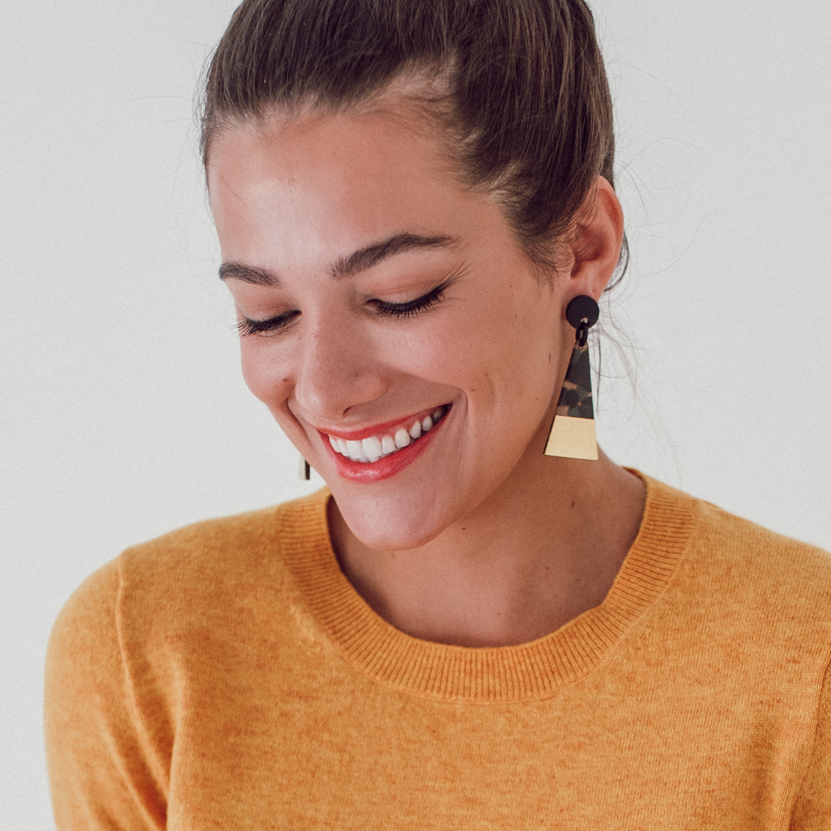 Gold Dipped Tortoise Earring