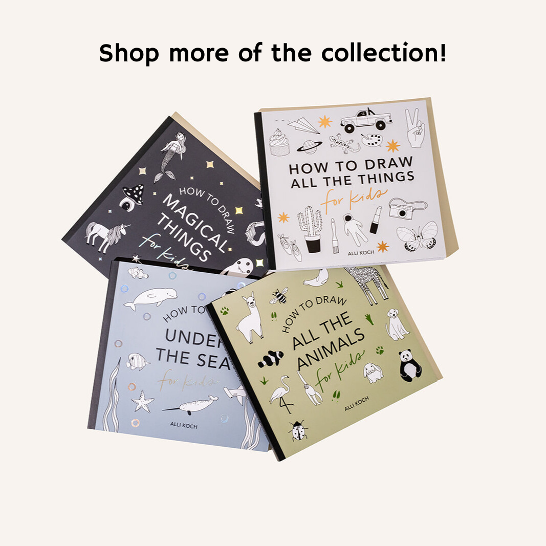 All The Animals: A How to Draw Travel Size Art Book for Kids