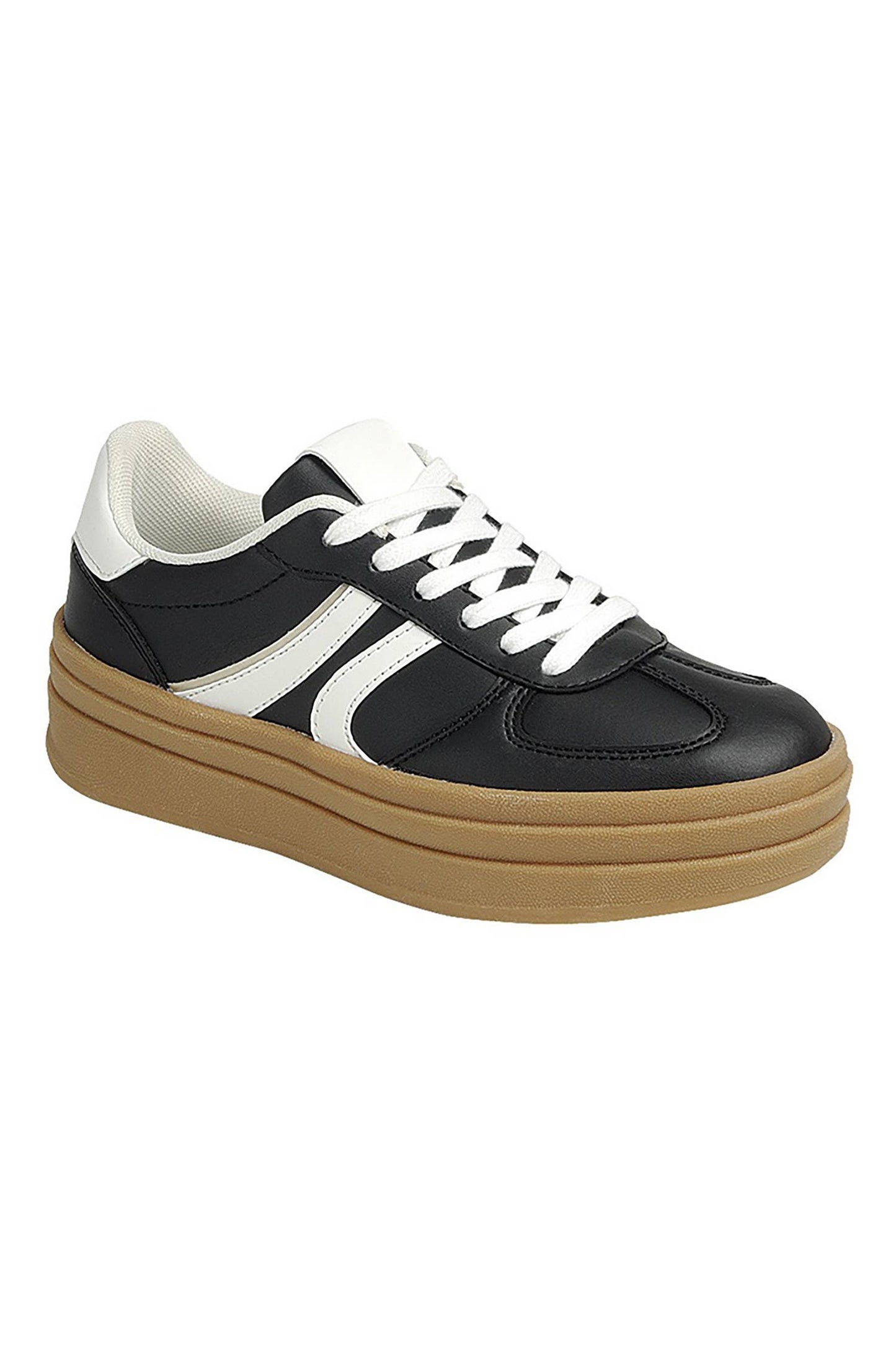 TOPPING-18 SEMI PLATOFM DOUBLE STRIPE LOW SNEAKERS