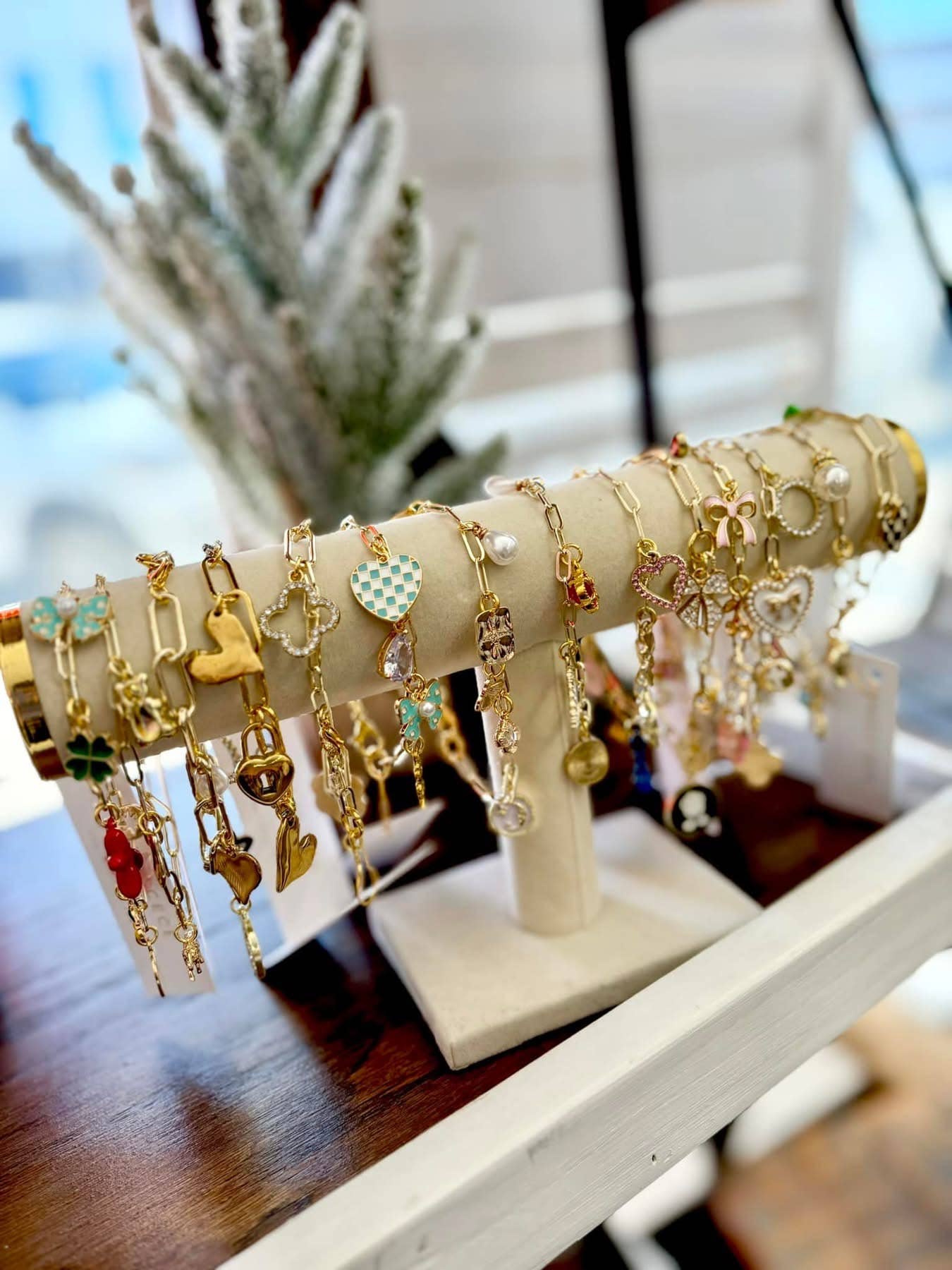 Trendy Gold Everyday Charm Bracelet