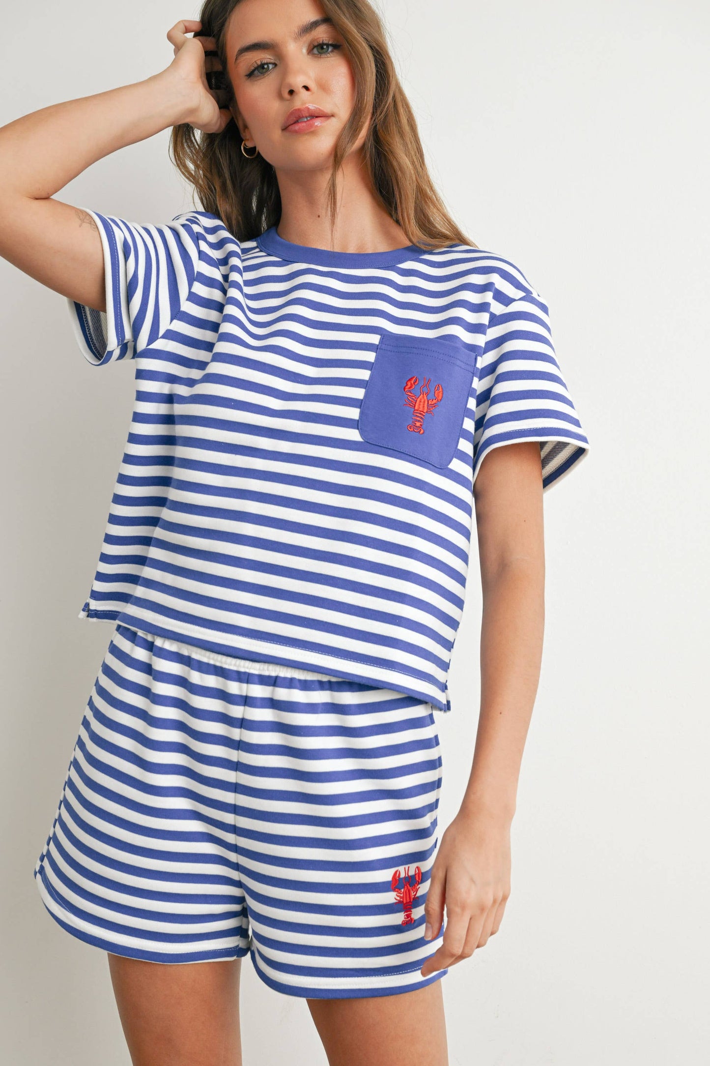 Striped Pocket Tee - BMT7660