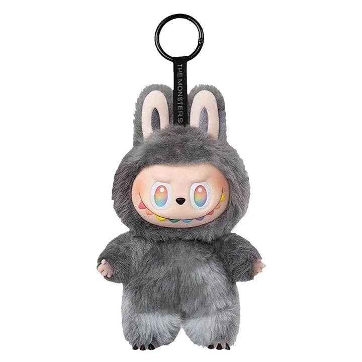 Labubu Vinyl Pendant Doll Model Toy Cute Monster Replica Keychain