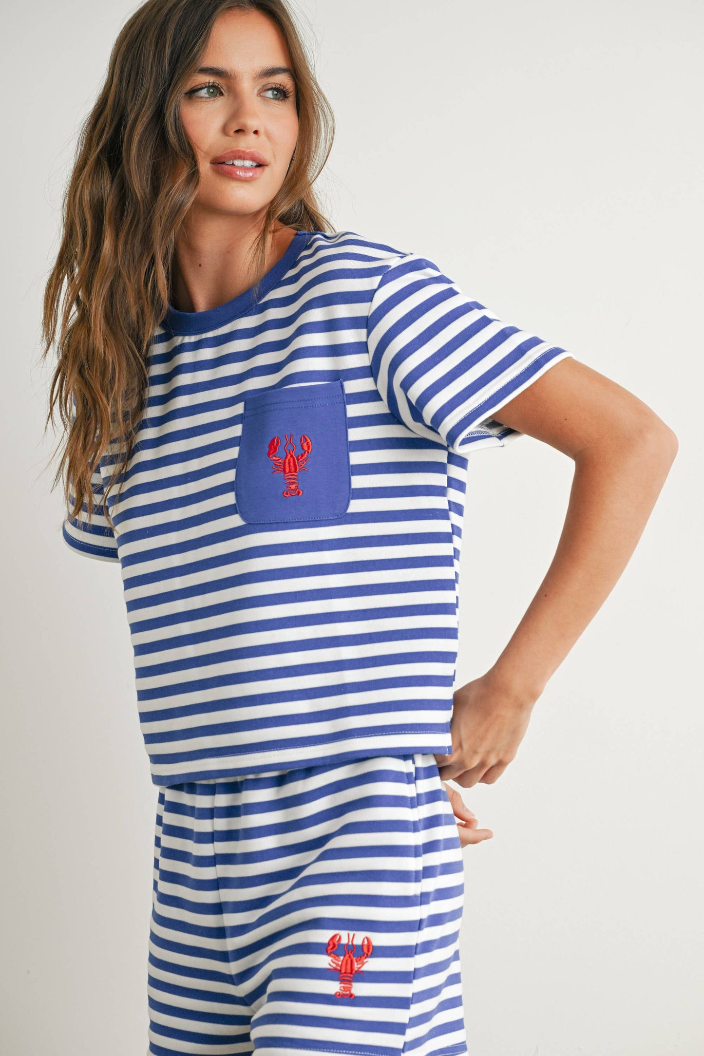 Striped Pocket Tee - BMT7660