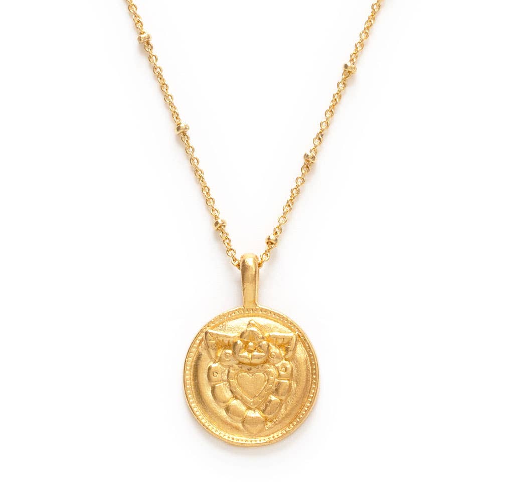 Mexican Folk Heart Necklace
