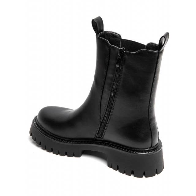 Women's Flat Chunky Classic Chelsea Pull On Ankle Boots