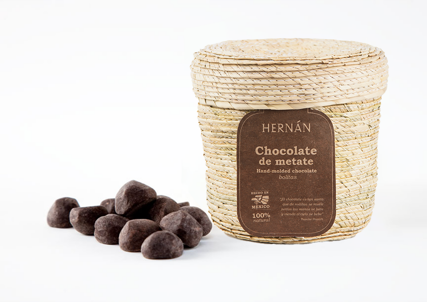 Cinnamon Mexican Chocolate Bolitas in Basket - 240g