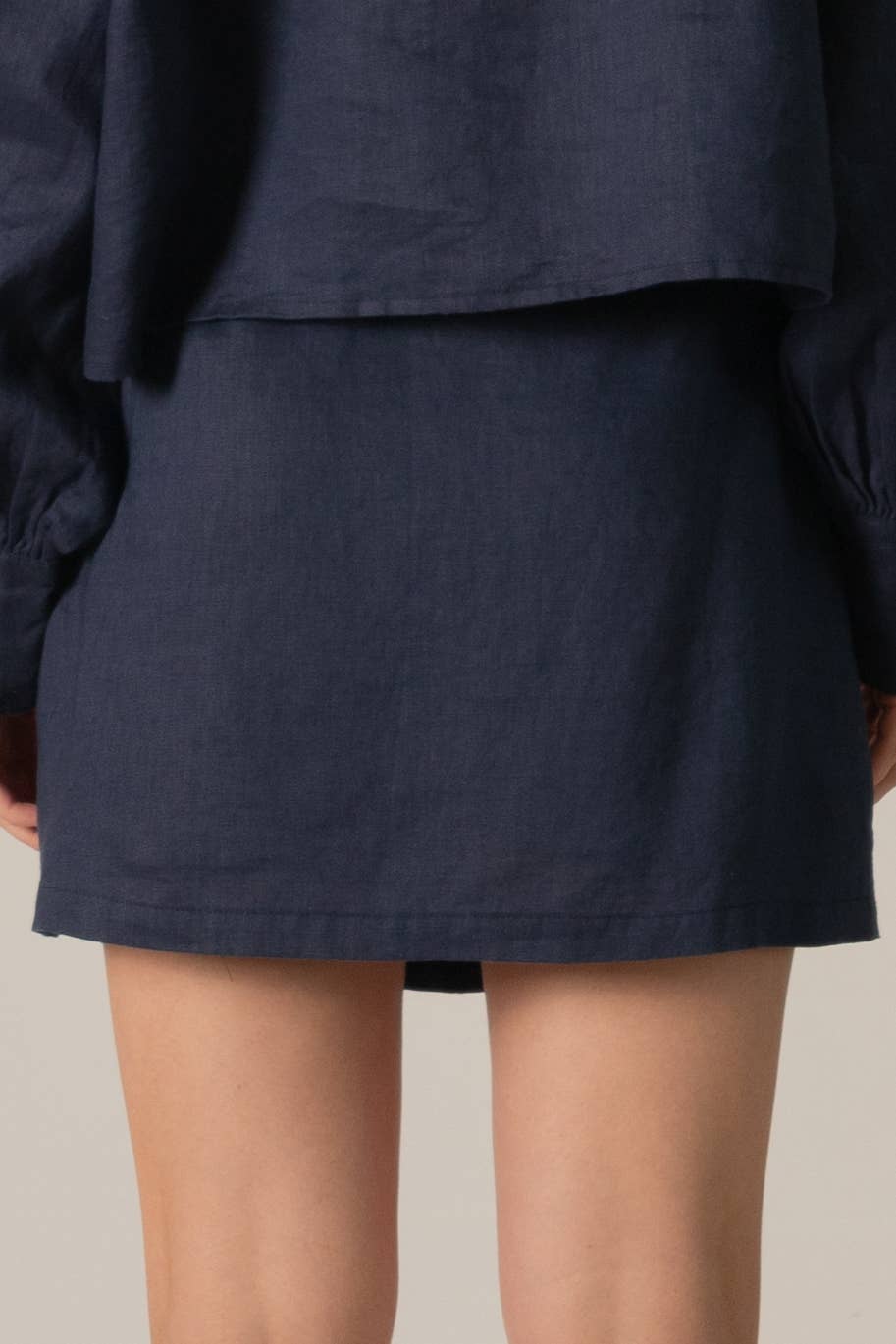P.CILL Linen Cargo Style Skort