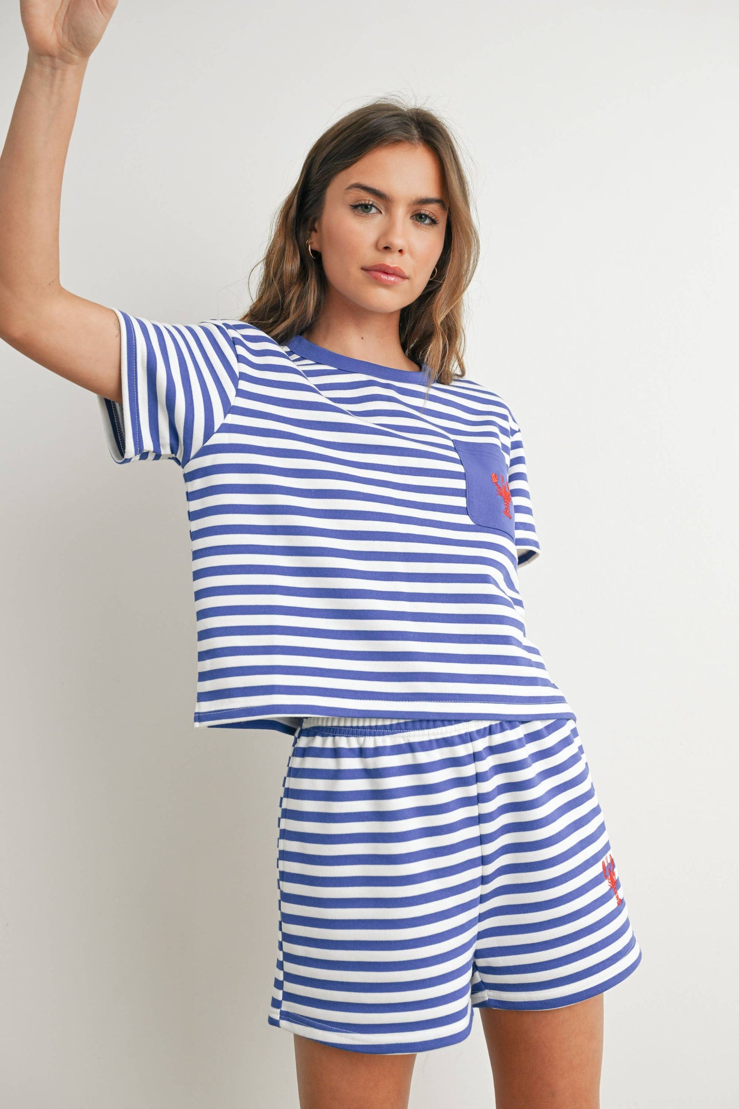 Striped Pocket Tee - BMT7660
