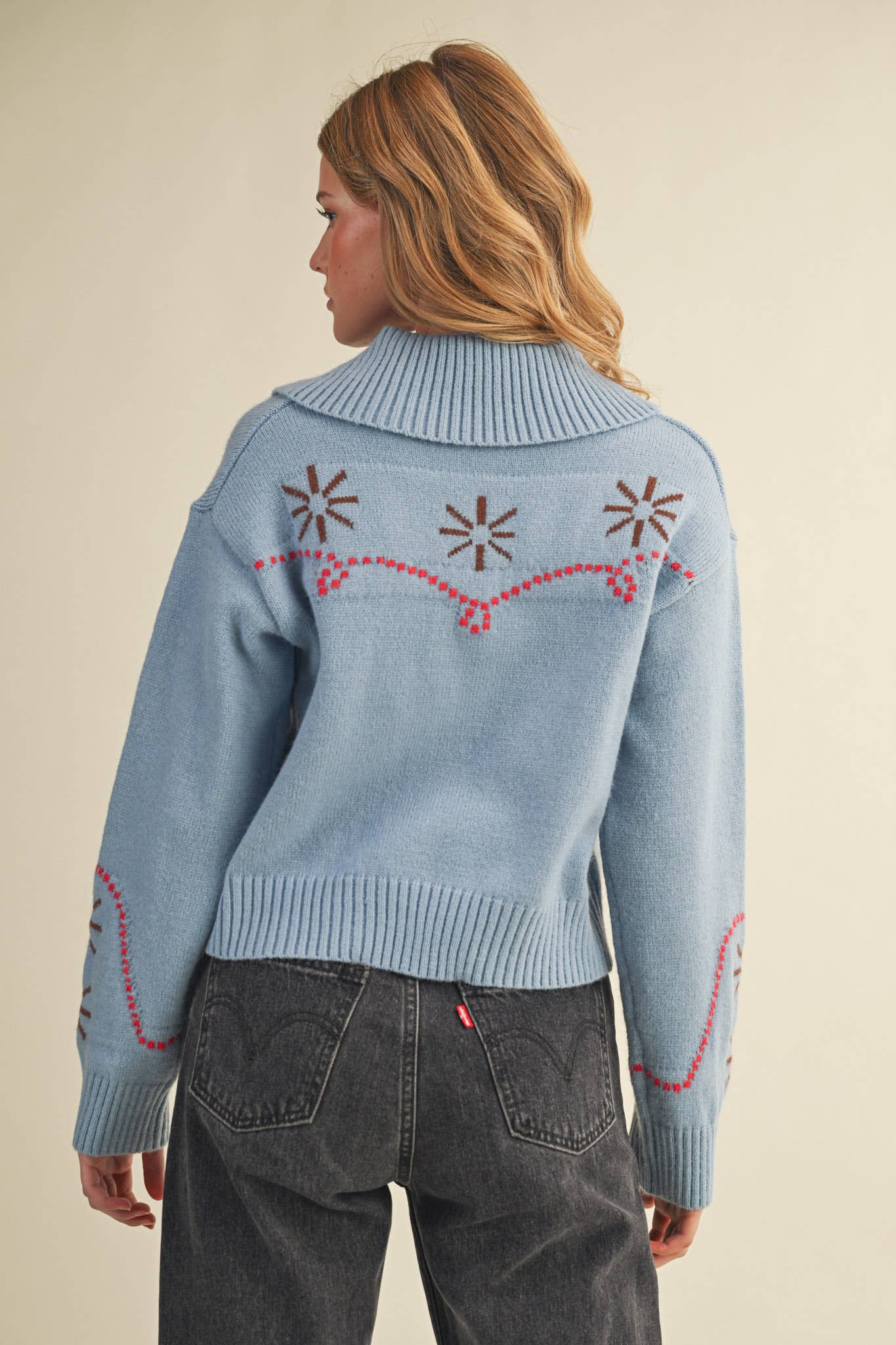 WESTERN DESIGN SWEATER CARDIGAN MSW11217