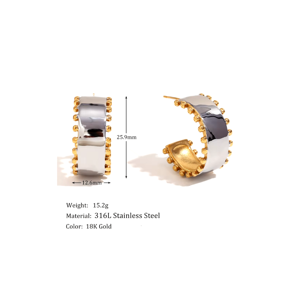 Bold Duo Hoops ~ Deep South Originals