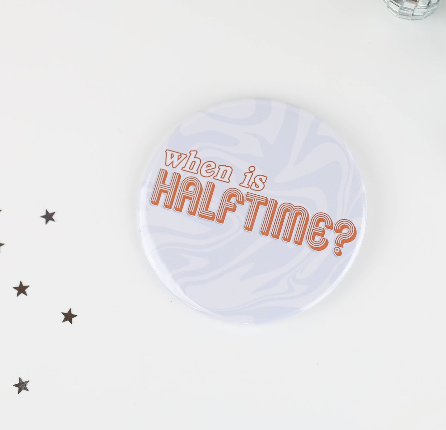 Burnt Orange Game Day Buttons | Game Day Pins