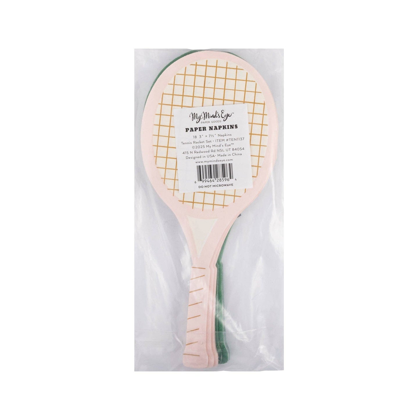 TEN1137 - Tennis Racket Napkin Set