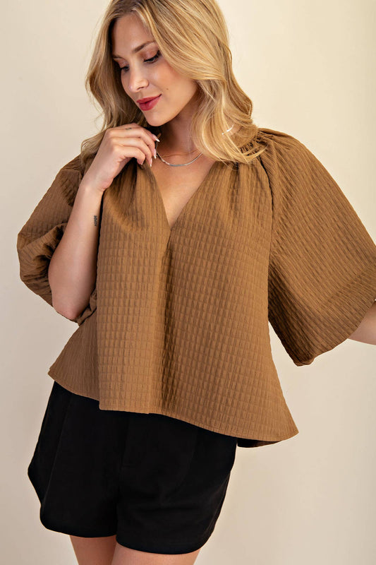 Puff-Sleeve Top
