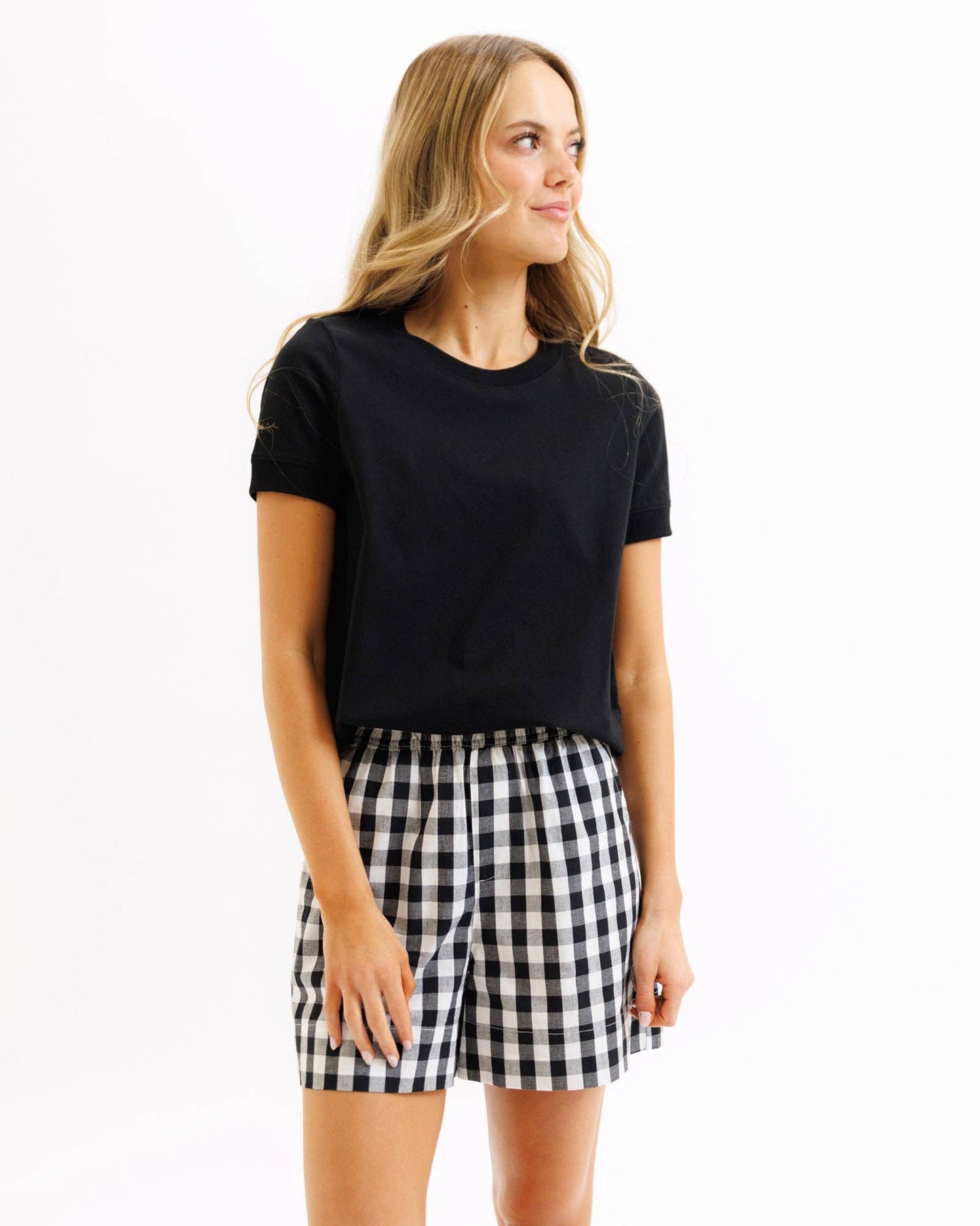 Summer Club Lounge Short in Plaid and Stripes