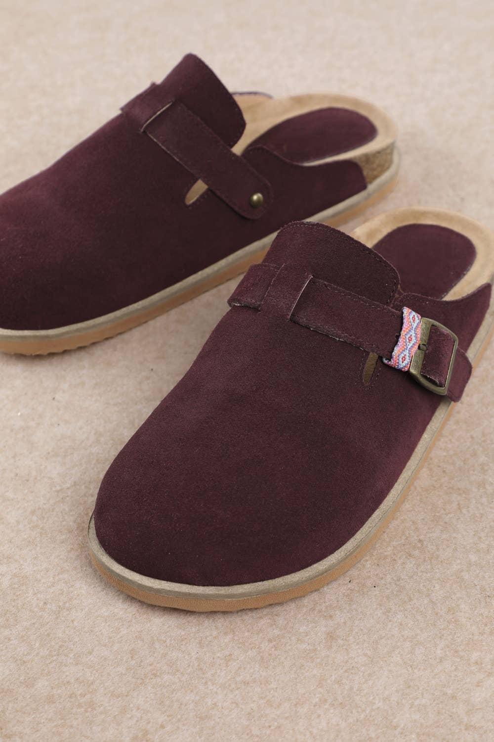 CAPRI BRAIDED LOOP DETAIL CLOSED-TOE CORK CLOG SANDADL