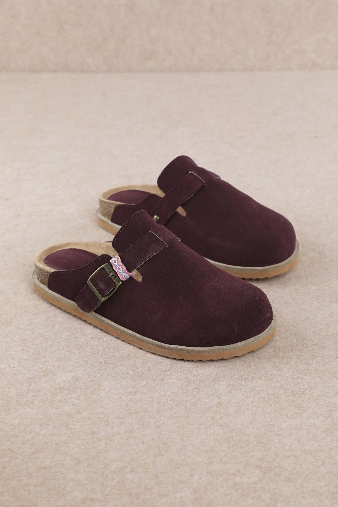 CAPRI BRAIDED LOOP DETAIL CLOSED-TOE CORK CLOG SANDADL