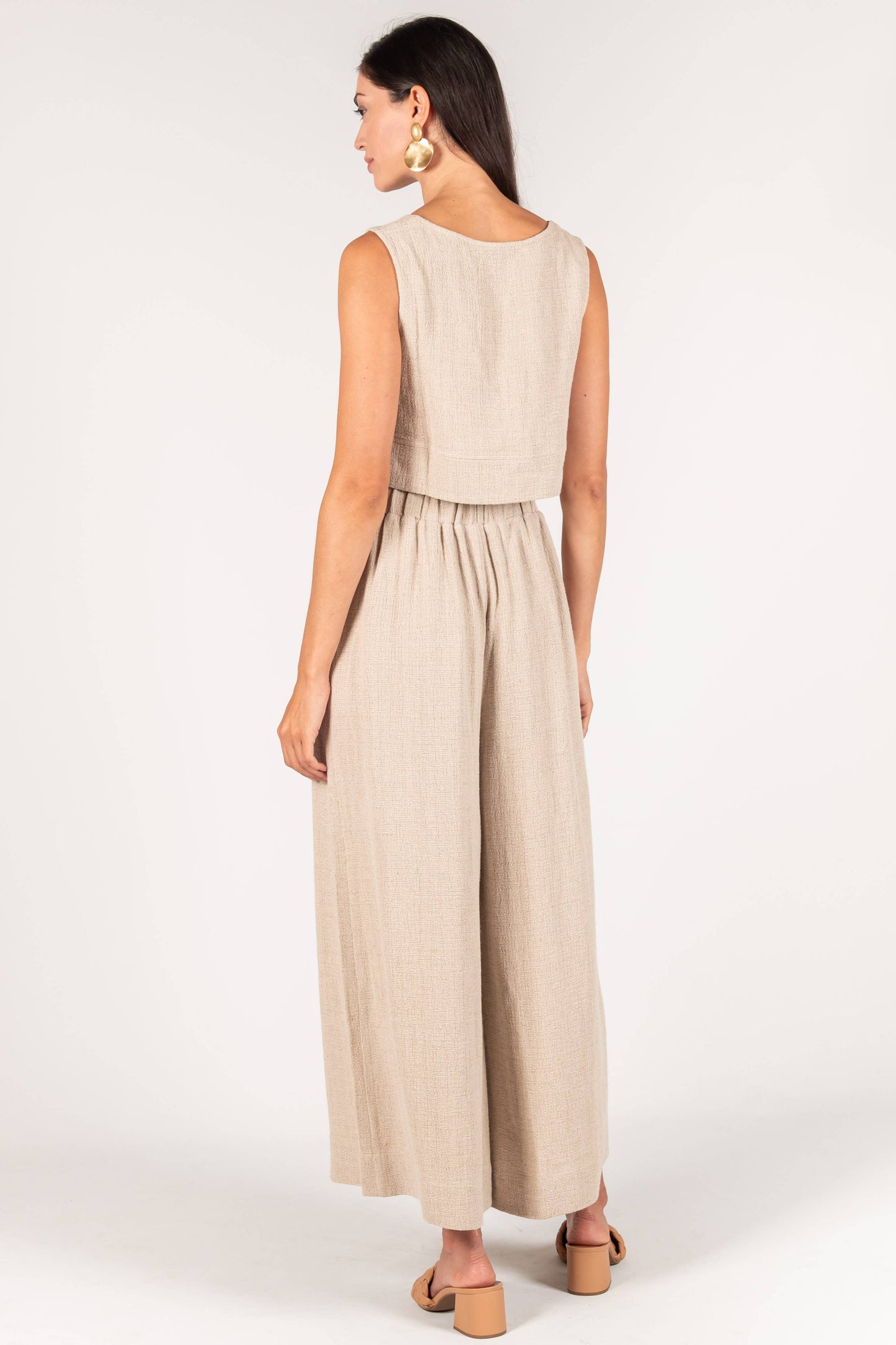 P. CILL Linen Wide Leg Pants