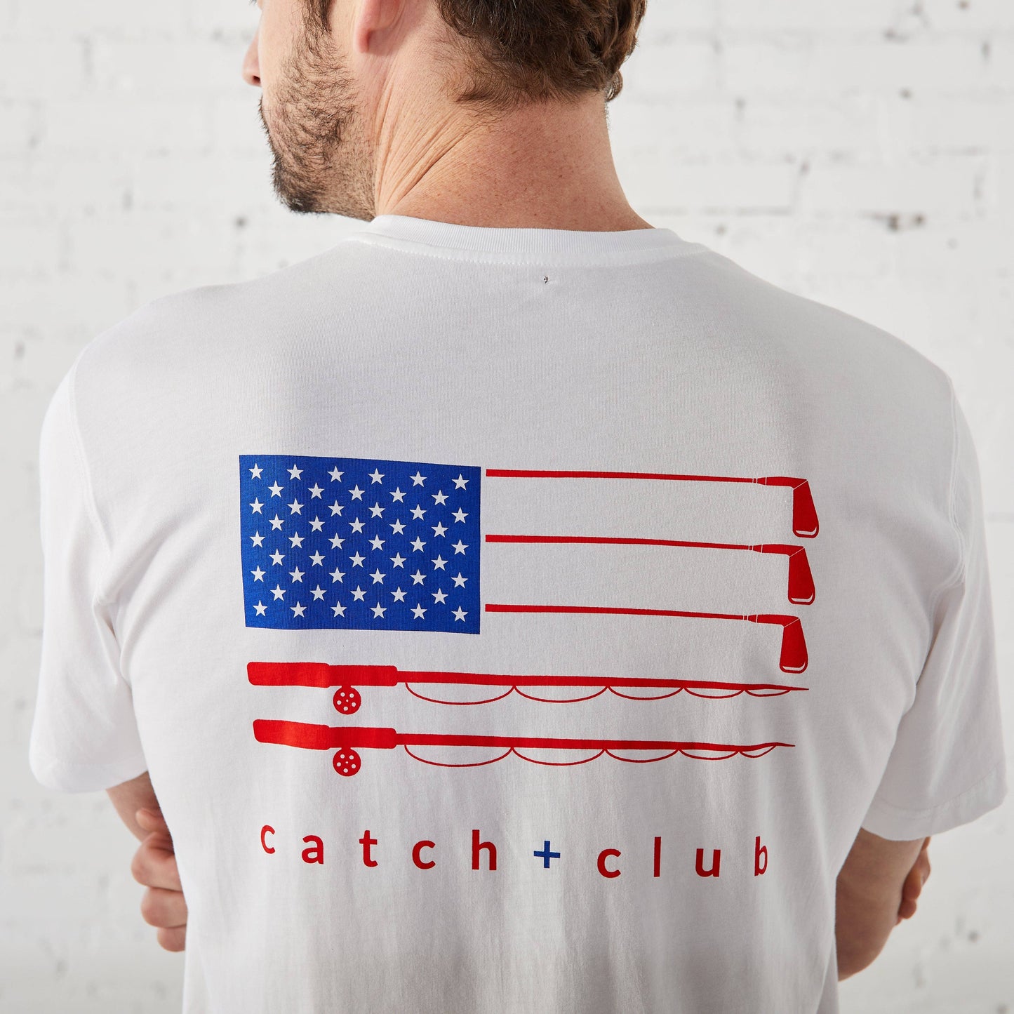 Men's Classic Fit Cotton Flag Tee