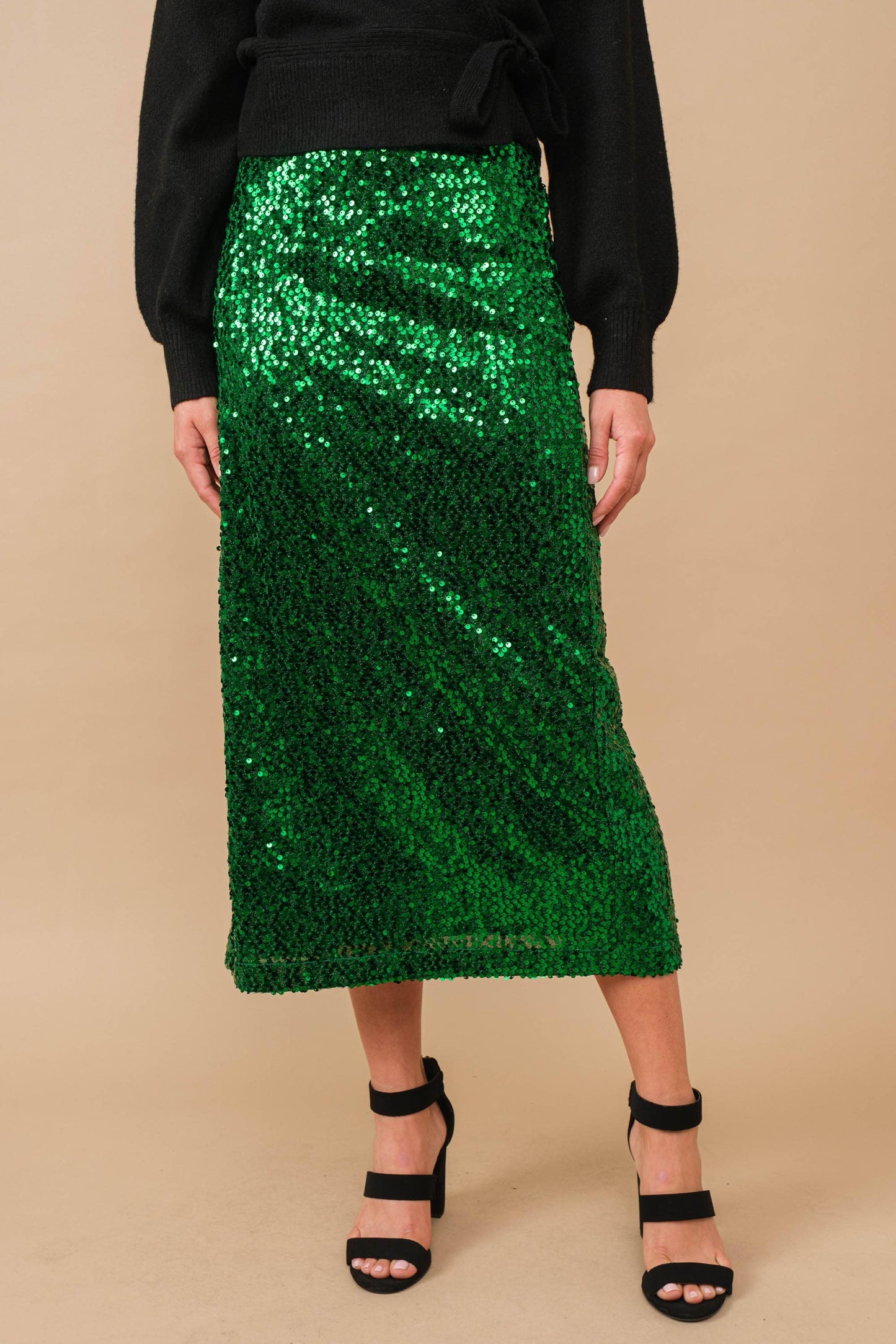 MAS2615 Sharon Sequin Midi Skirts