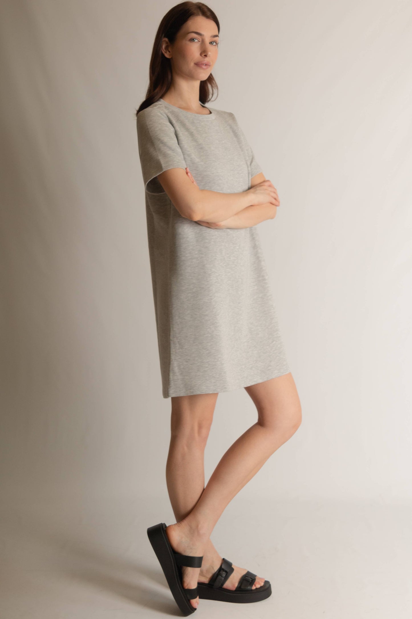 P. CILL Butter Modal Short Sleeve Dress