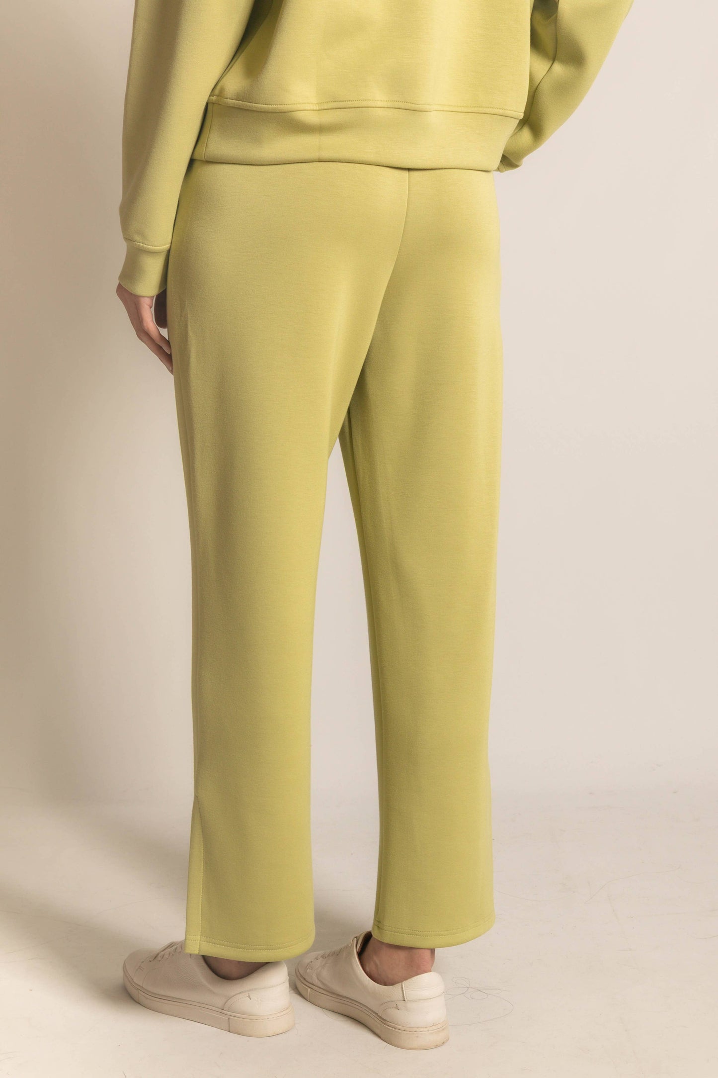 P. CILL Butter Modal Wide Leg Pants with Bottom Slits
