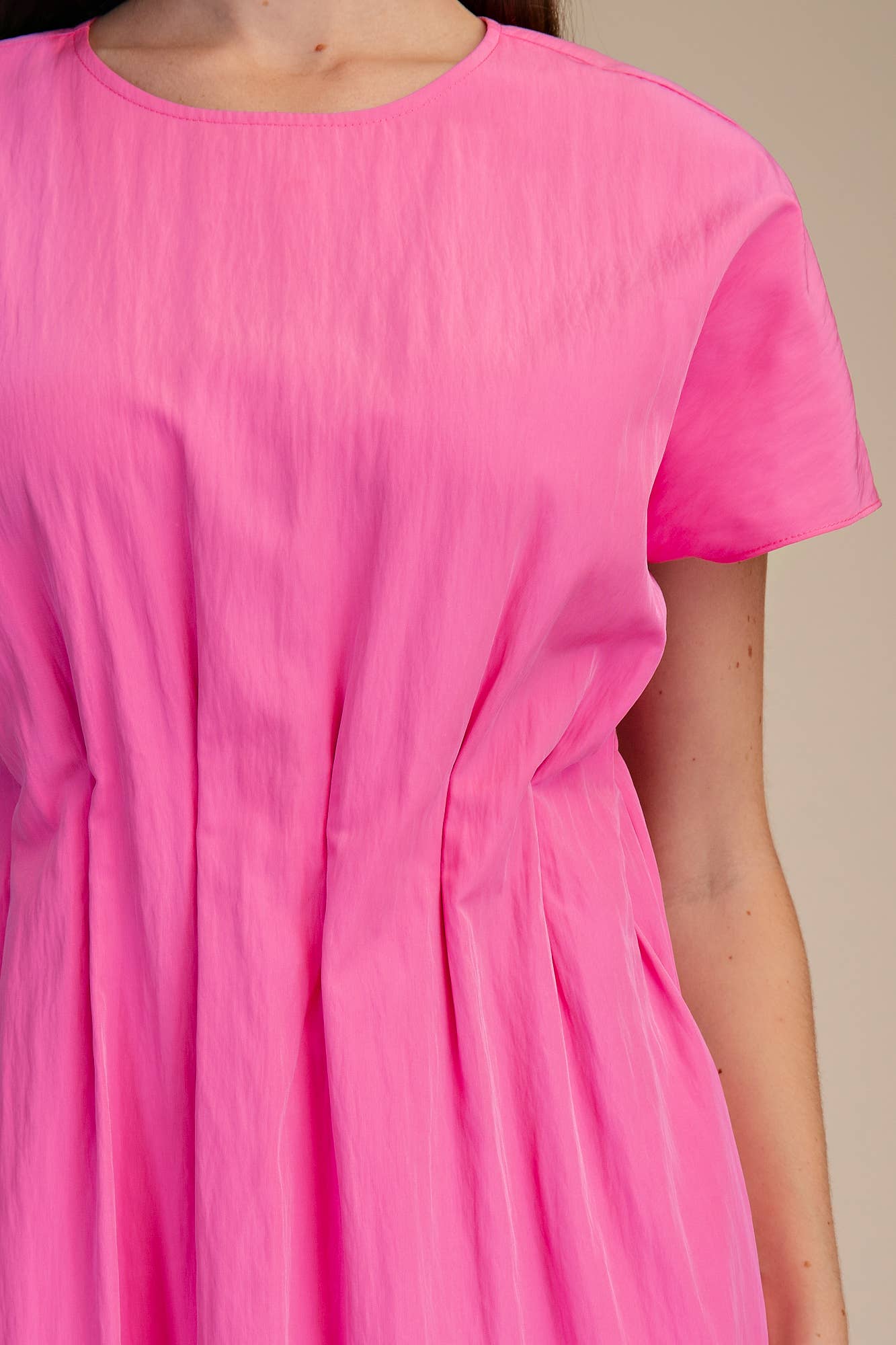 Round Neck Midi Dress