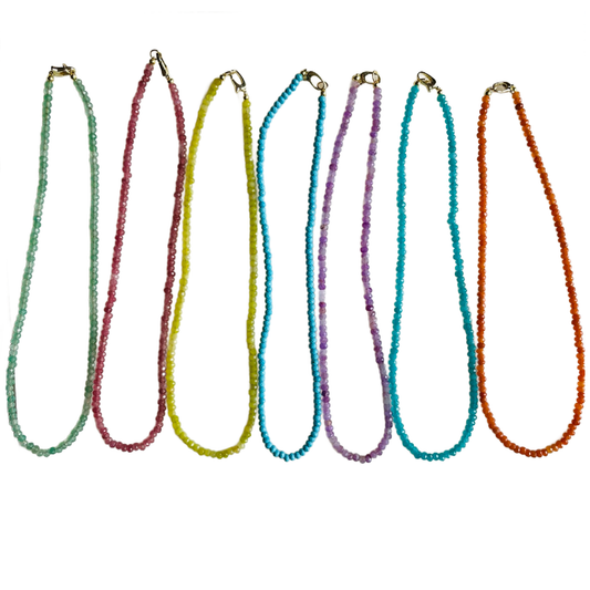 Dainty Candy Gemstone Necklace
