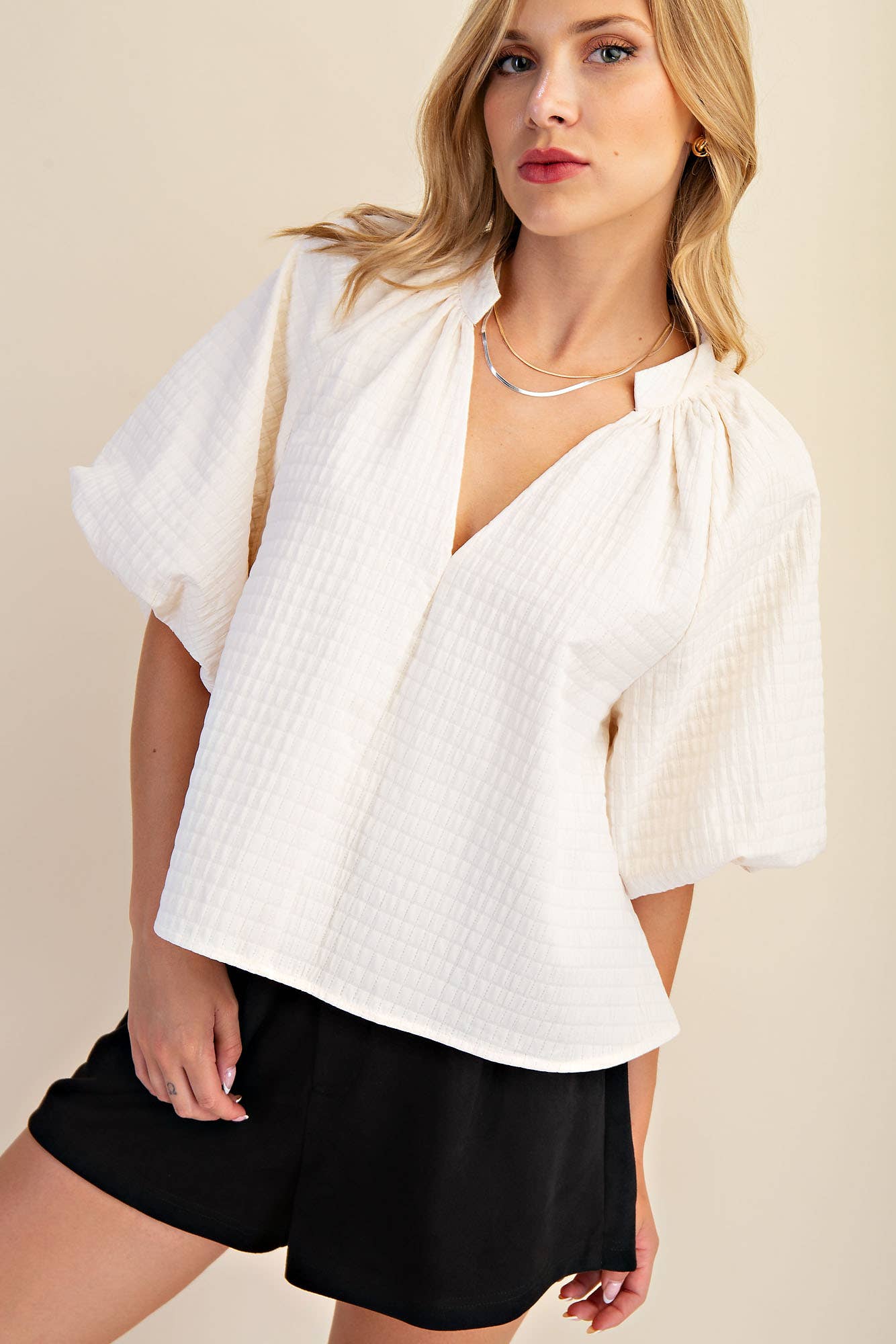 Puff-Sleeve Top