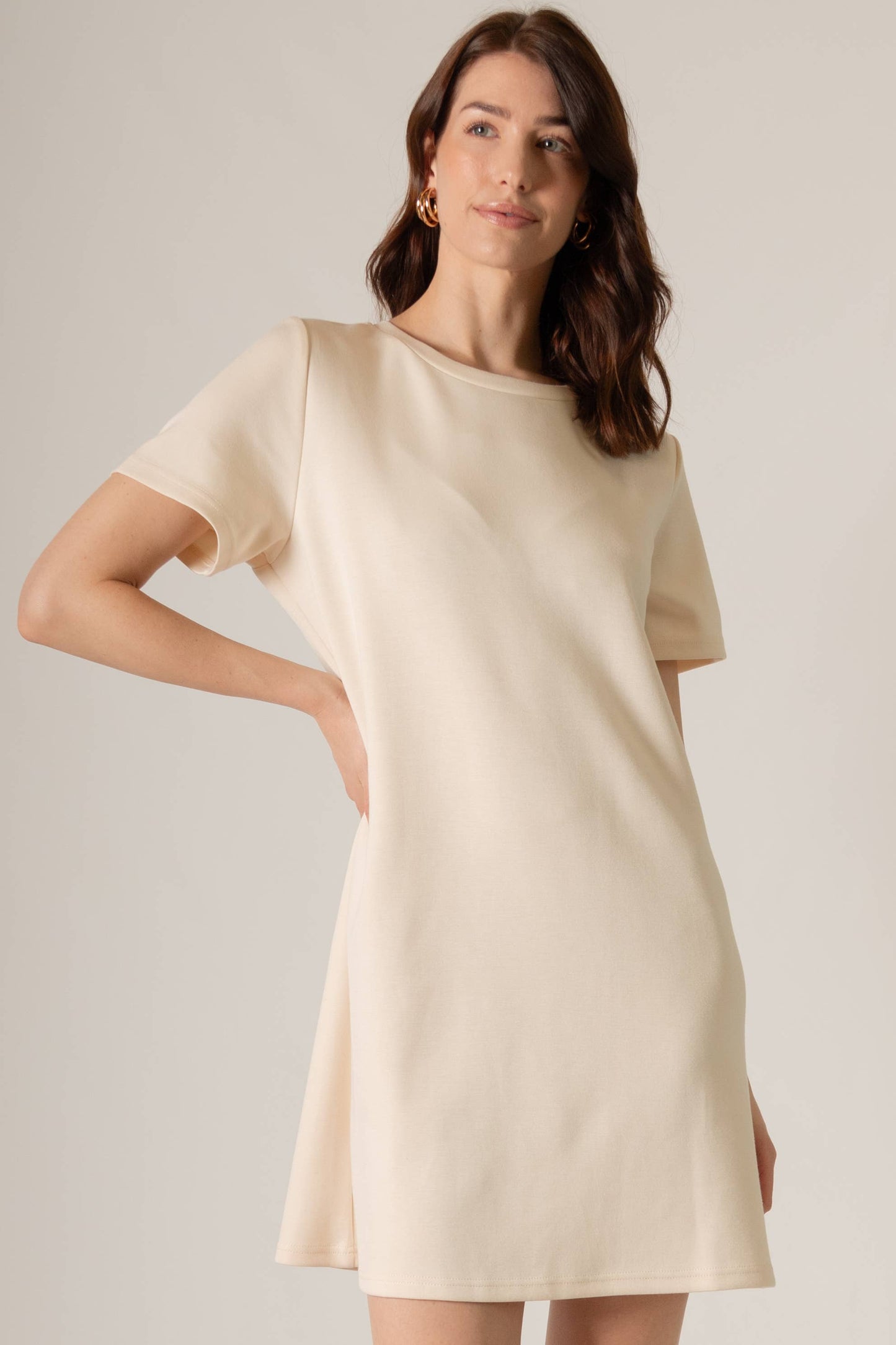 P. CILL Butter Modal Short Sleeve Dress