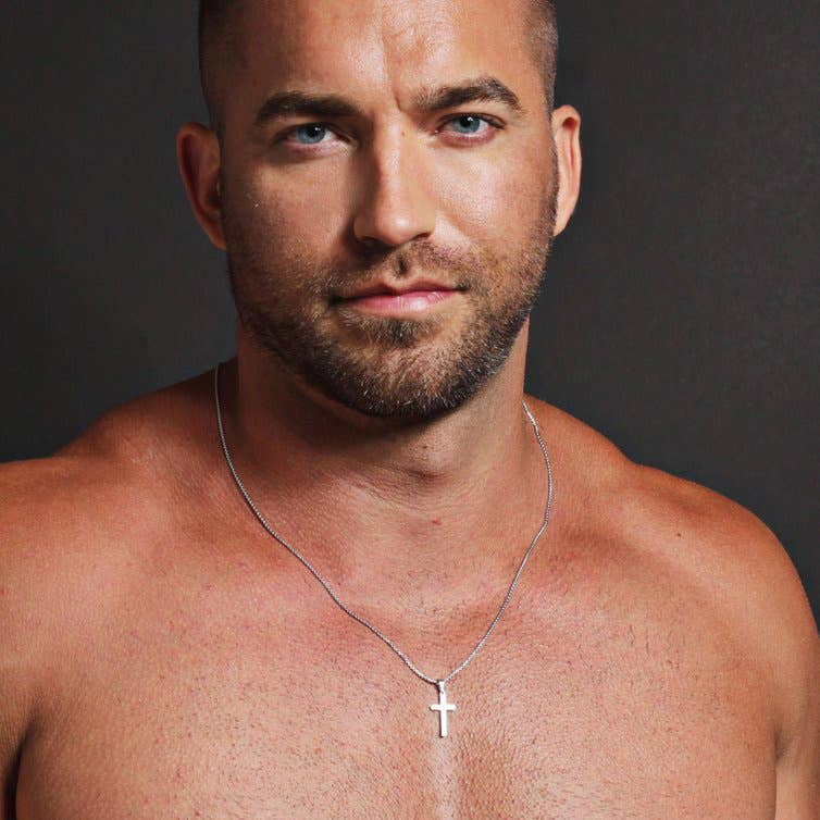 Mini Stainless Steel Cross Necklace