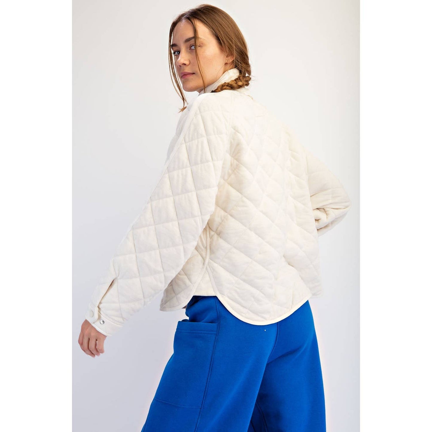 EVERYDAY QUILTED SNAP JACKET