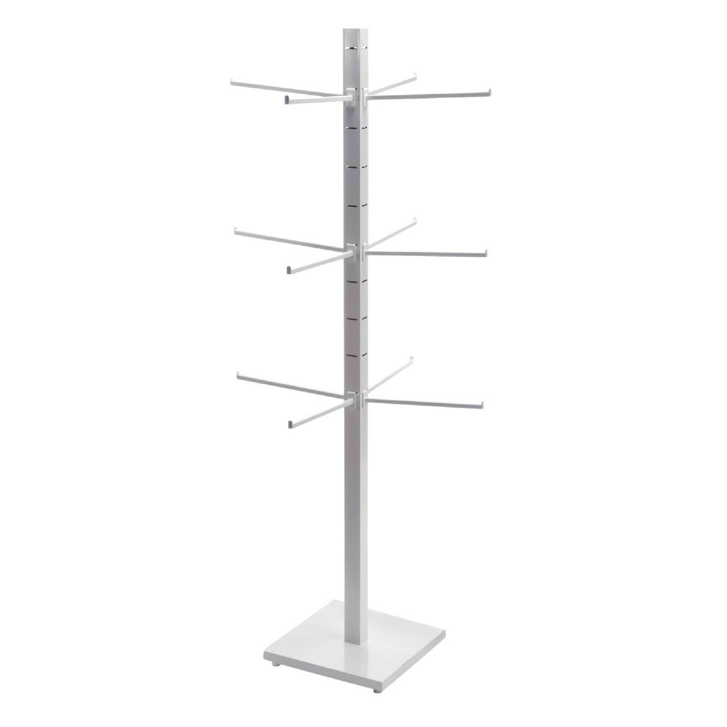 4-Sided Floor Standing Displays with 12 Adjustable Arms