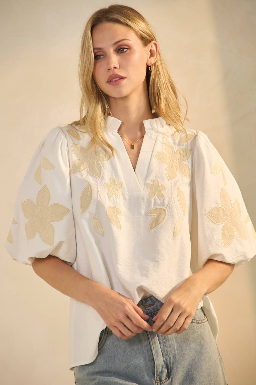 Washed Suede Top