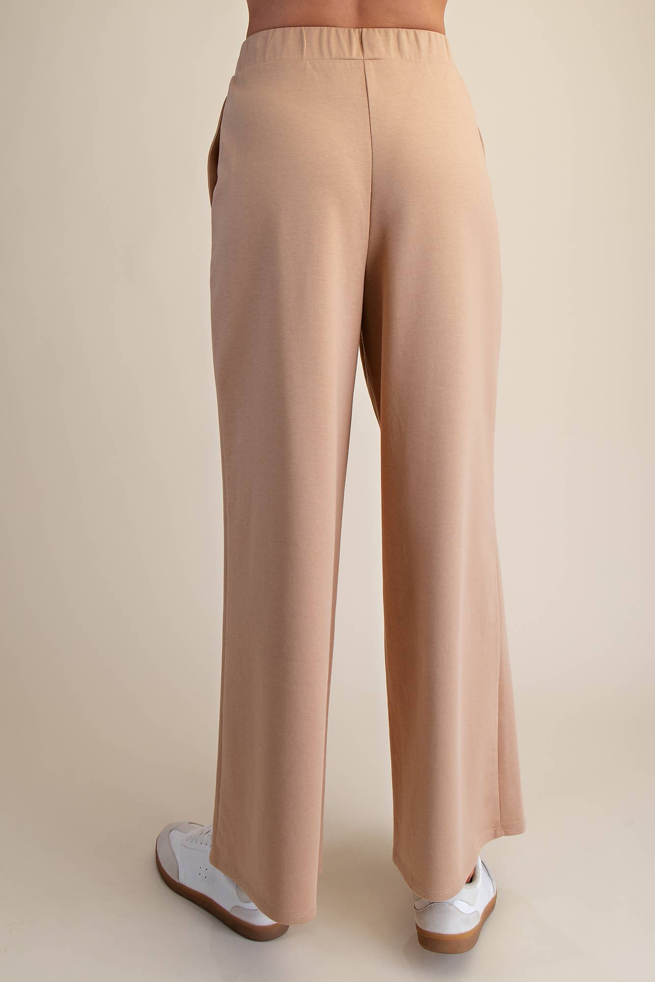 Waist Elastic Band Wide Leg Pants