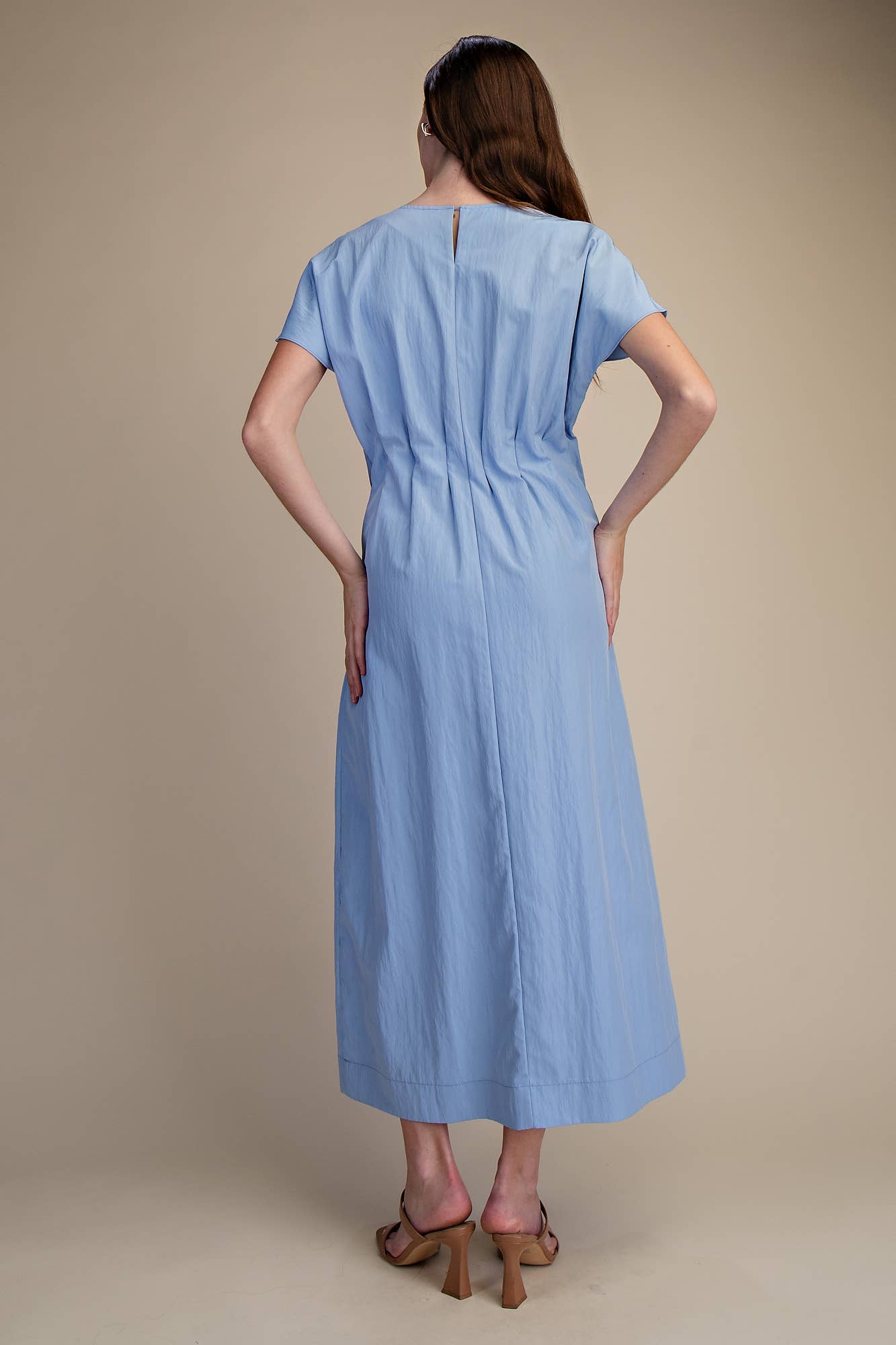 Round Neck Midi Dress