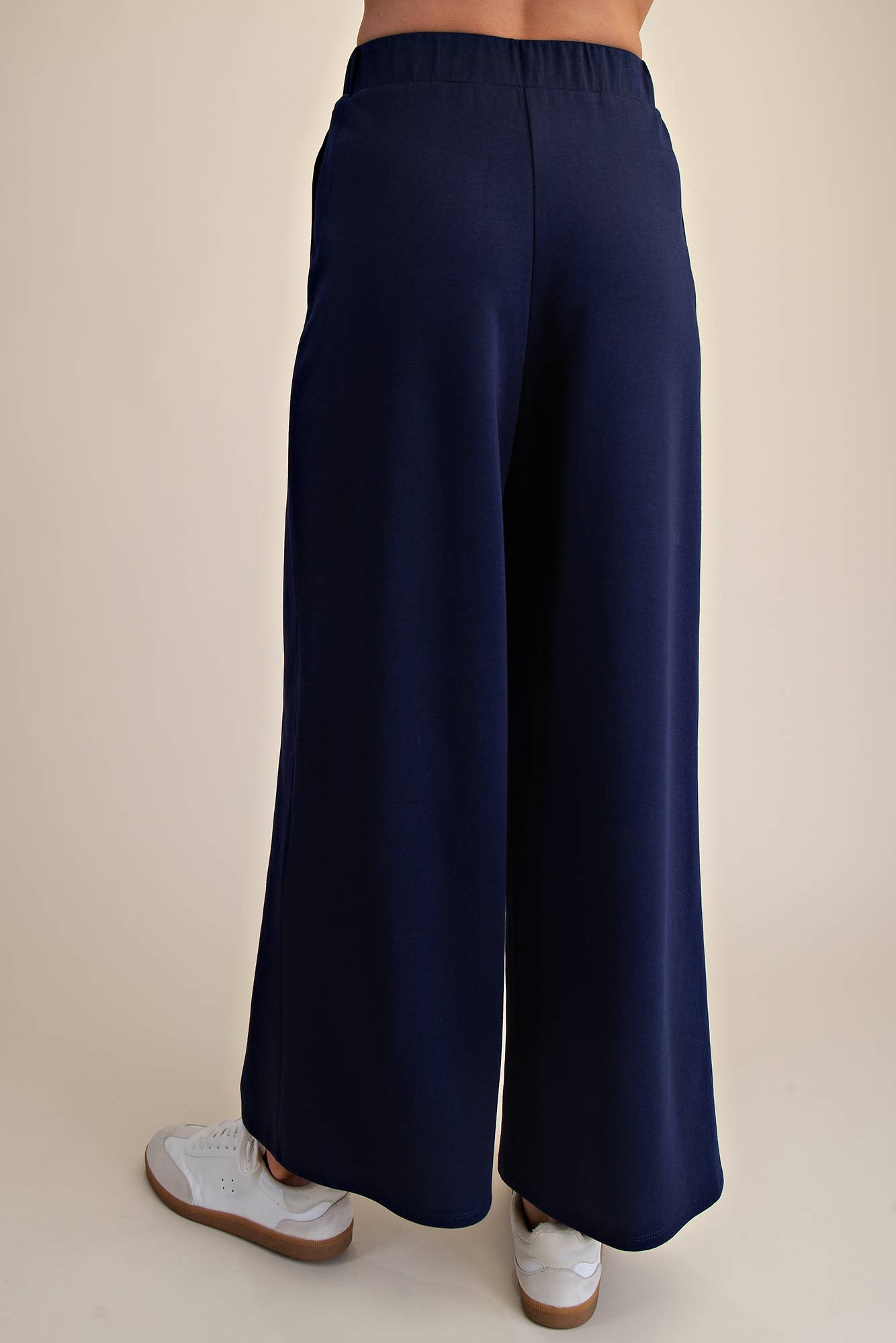 Waist Elastic Band Wide Leg Pants