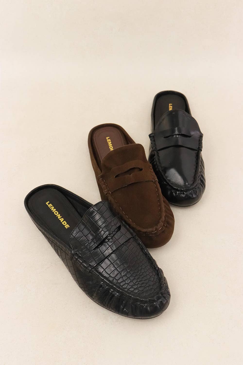 HOT ROW - Chic Slip On Loafer Mules