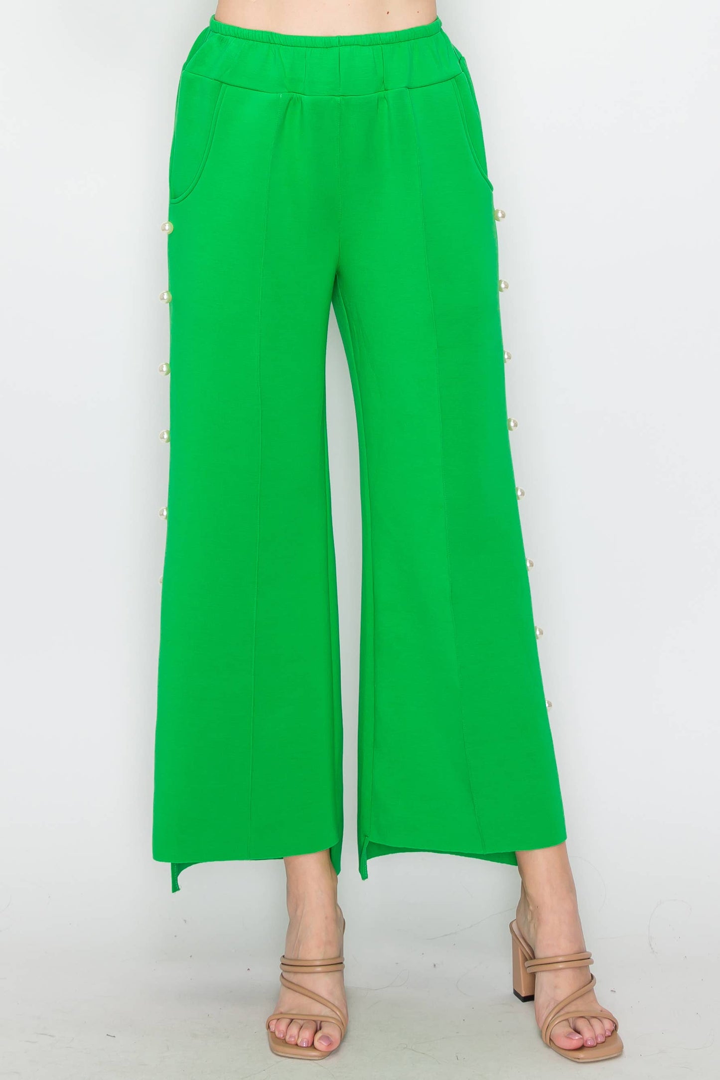 Farrah French Scuba Pearl Long Pant