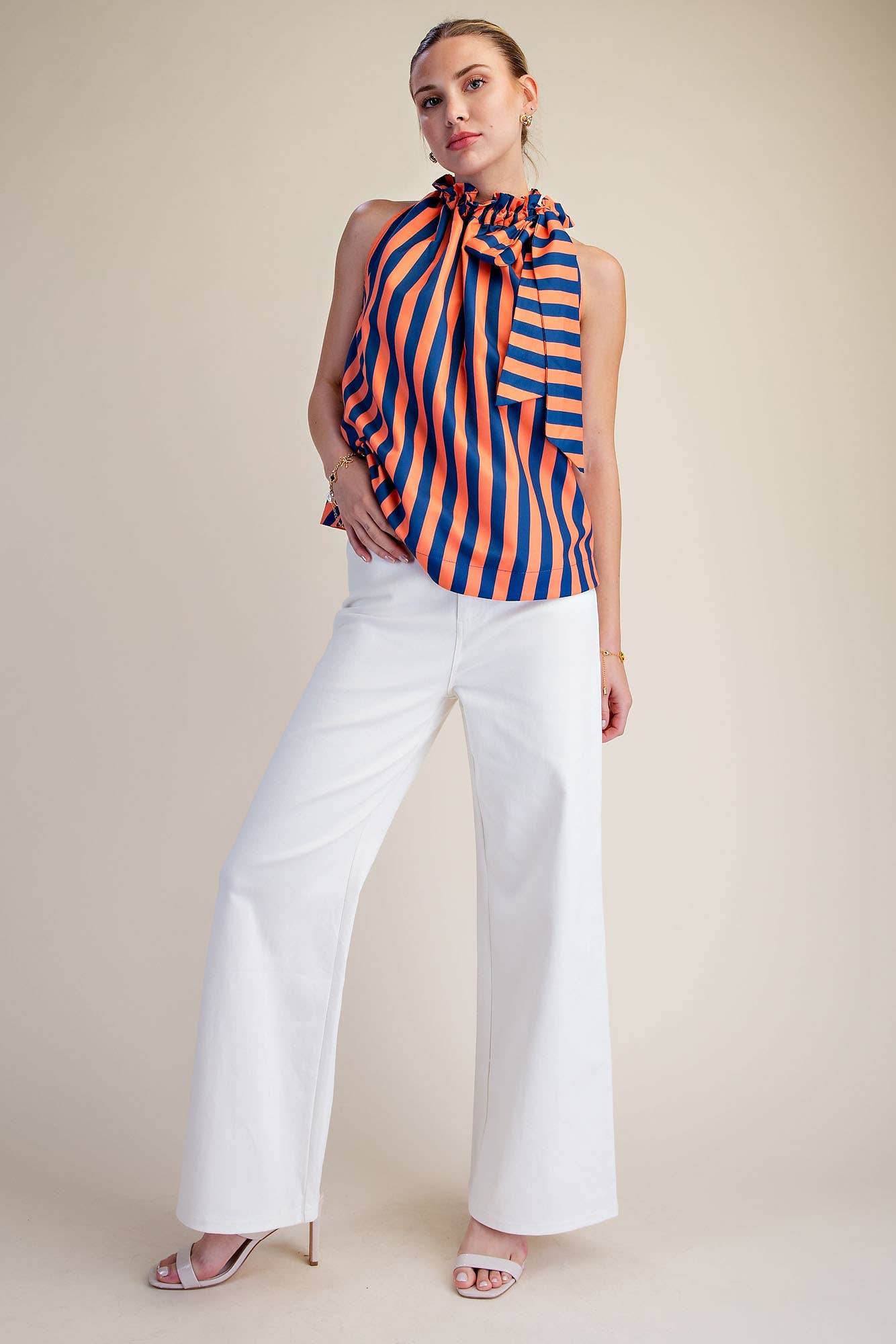 High-Waist Straight Stretchy Pants