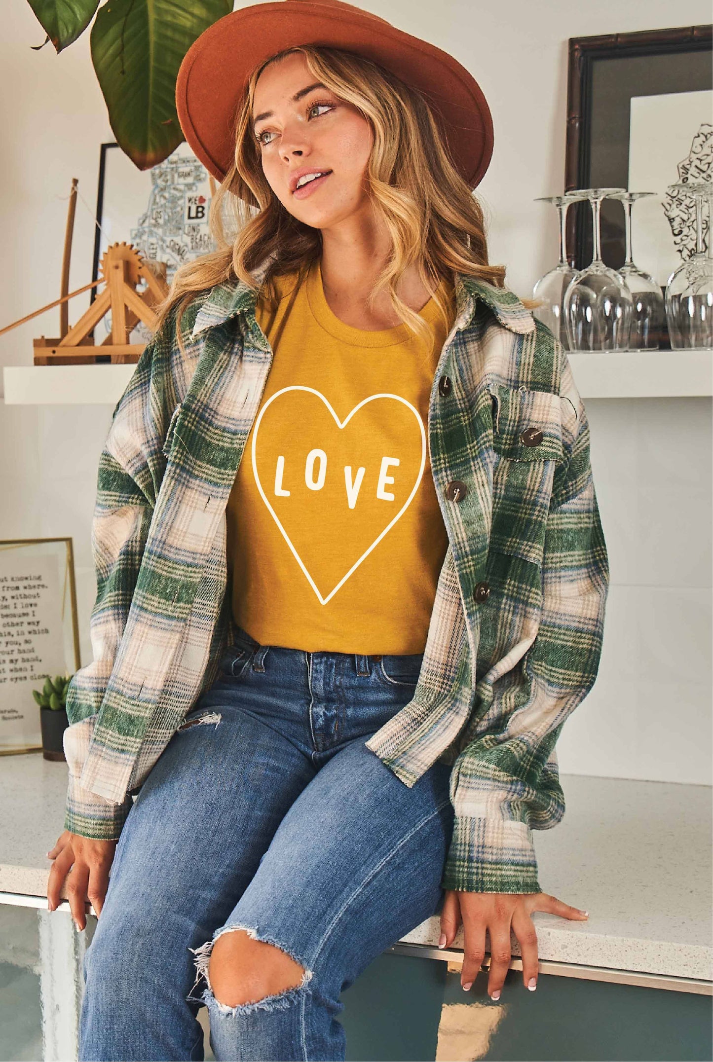 LOVE Graphic T-Shirt - Bohemian Style