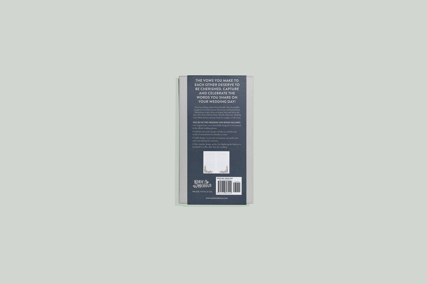Wedding Vows Book: A Set of Two Keepsake Books for Weddings