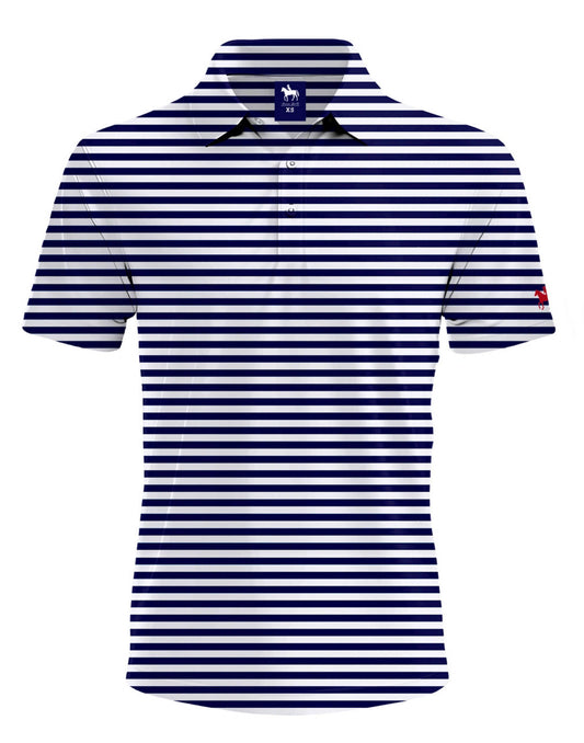 The Hey There, Sailor (Navy and White Stripes) Polo