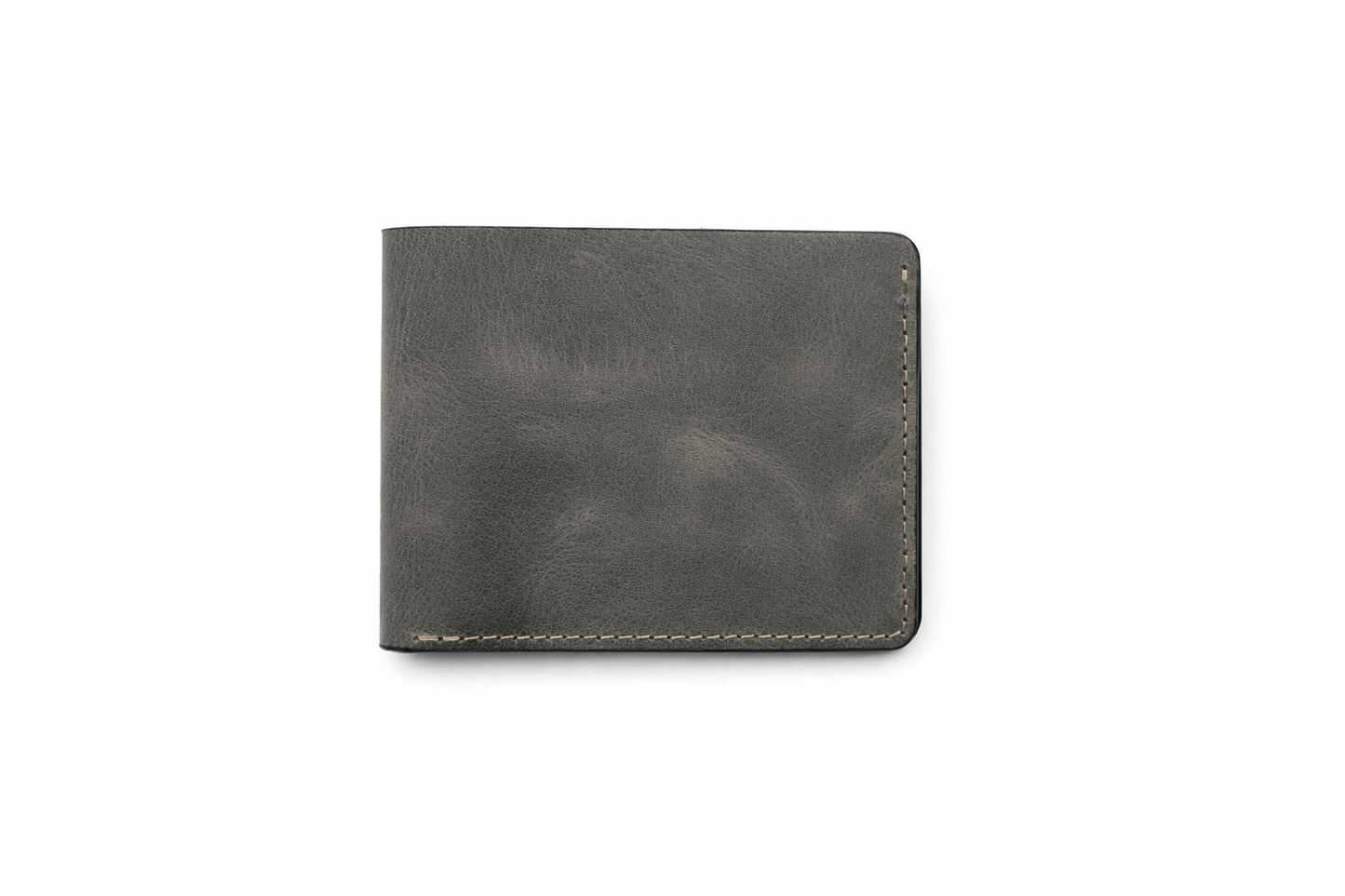 Men’s Full-Grain Crazy Leather Bifold Wallet Premium Leather