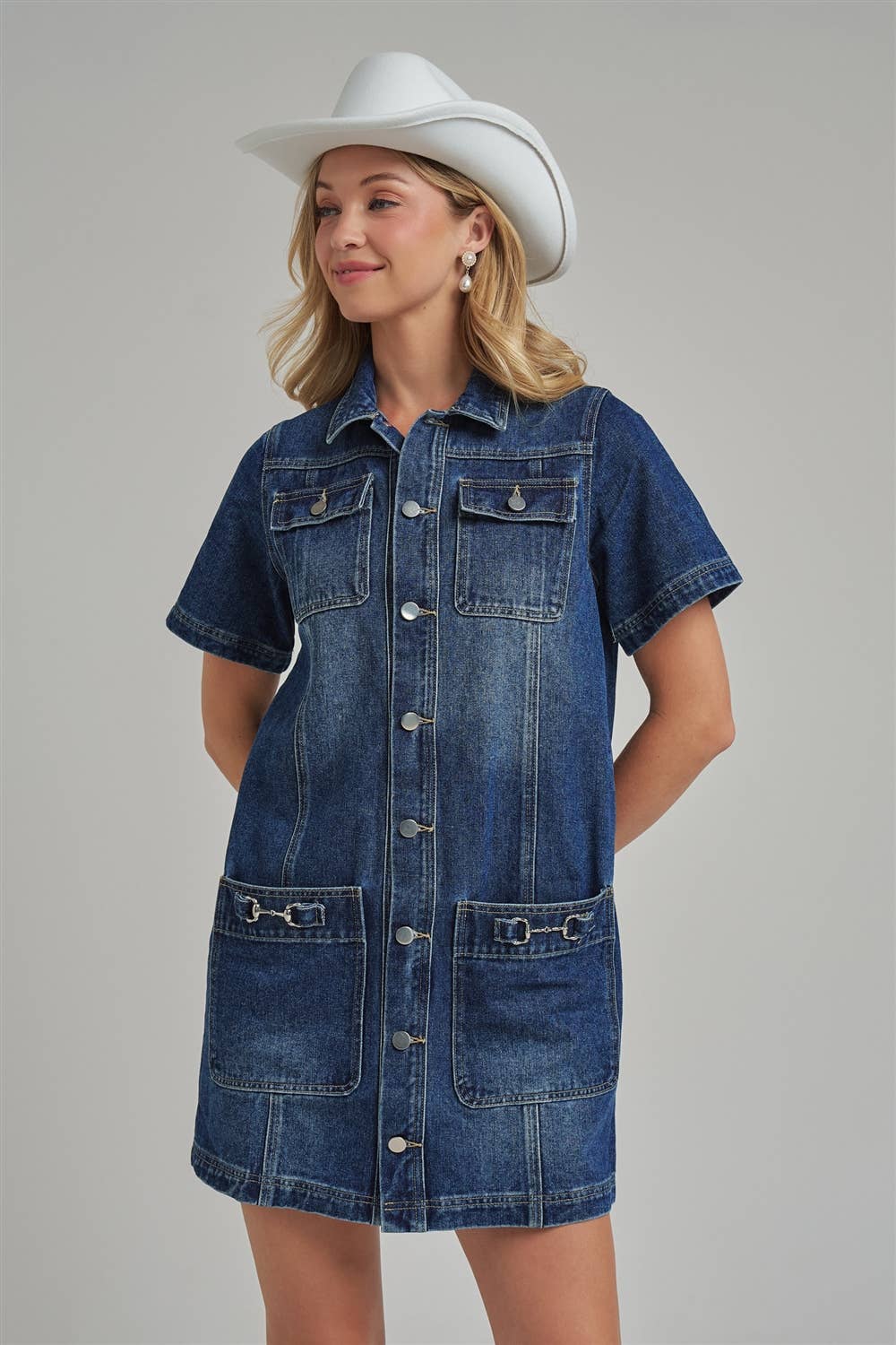 WESTERN DENIM MINI SHIRT DRESS_JLD60071-01